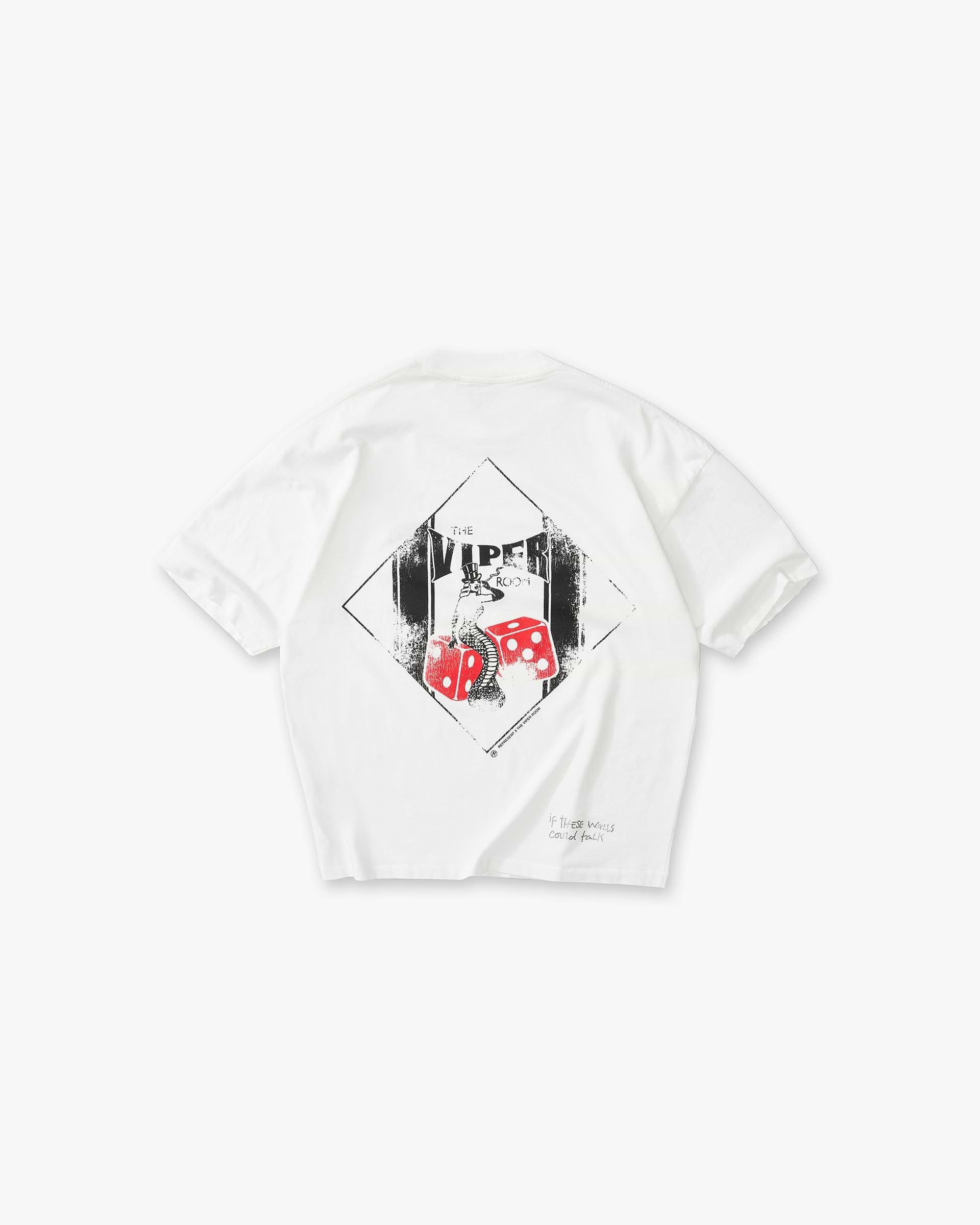 Represent x The Viper Room Dice T-Shirt - Flat White