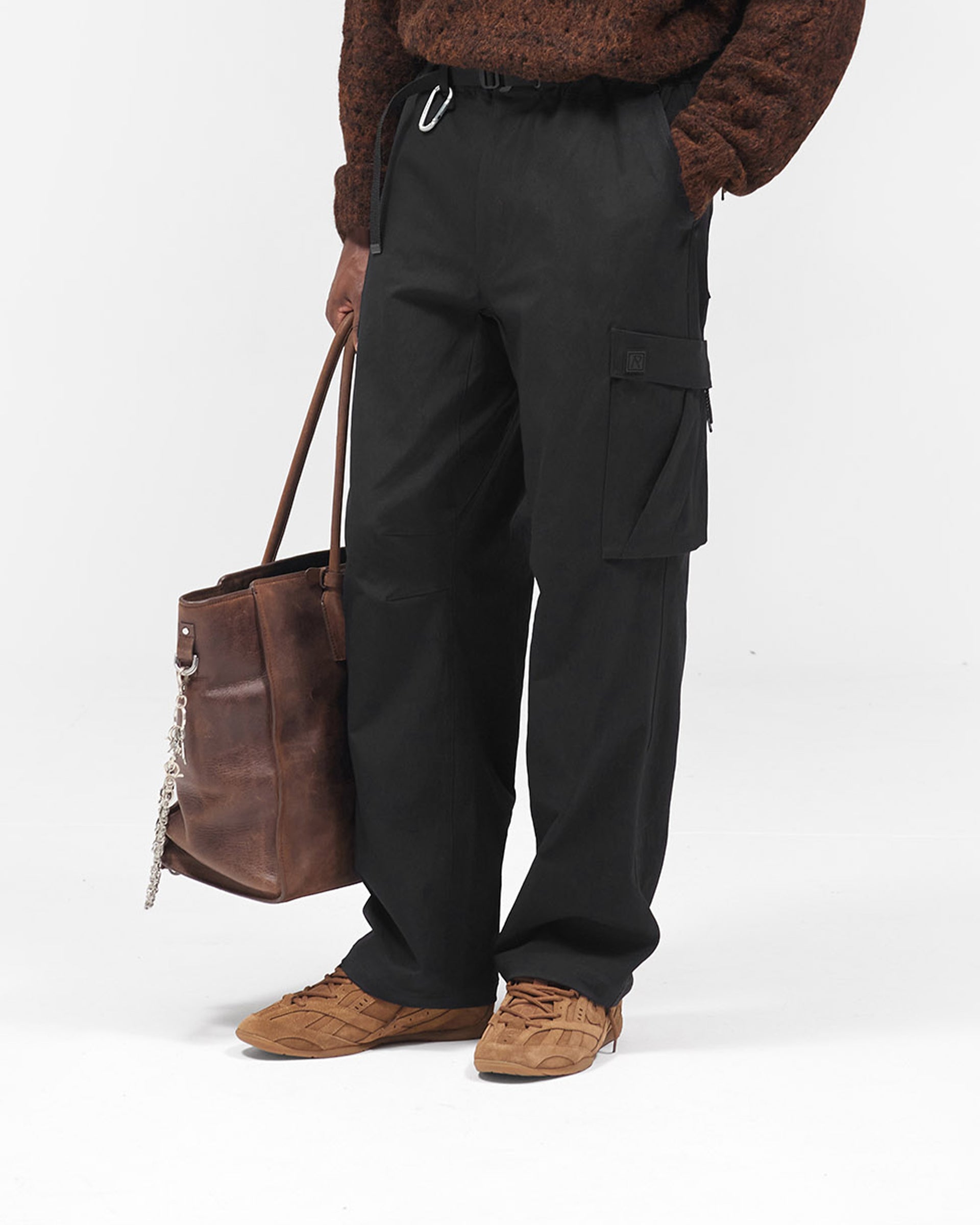 Nylon Cargo Pant - Black