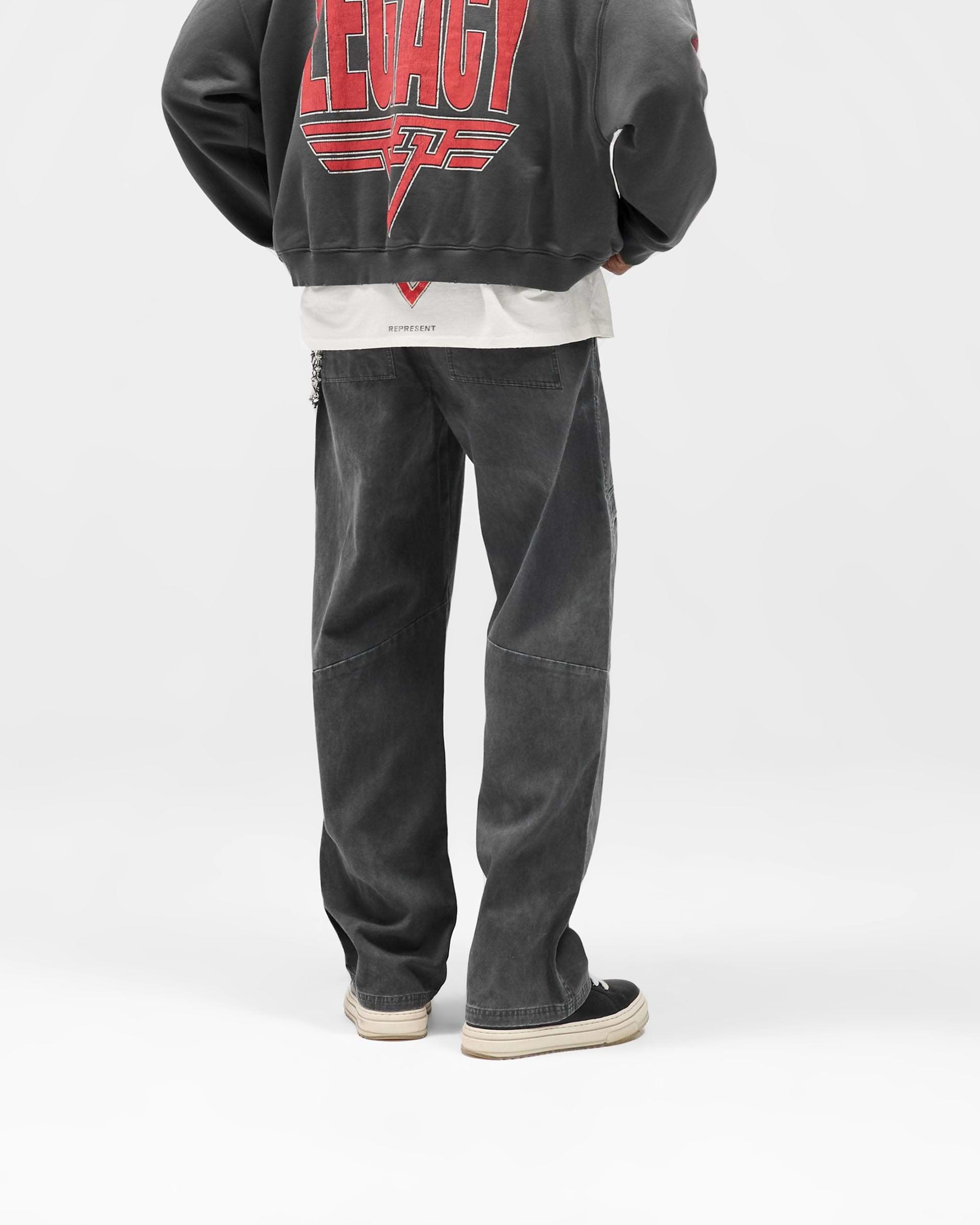 Cotton Workwear Pant - Washed Black