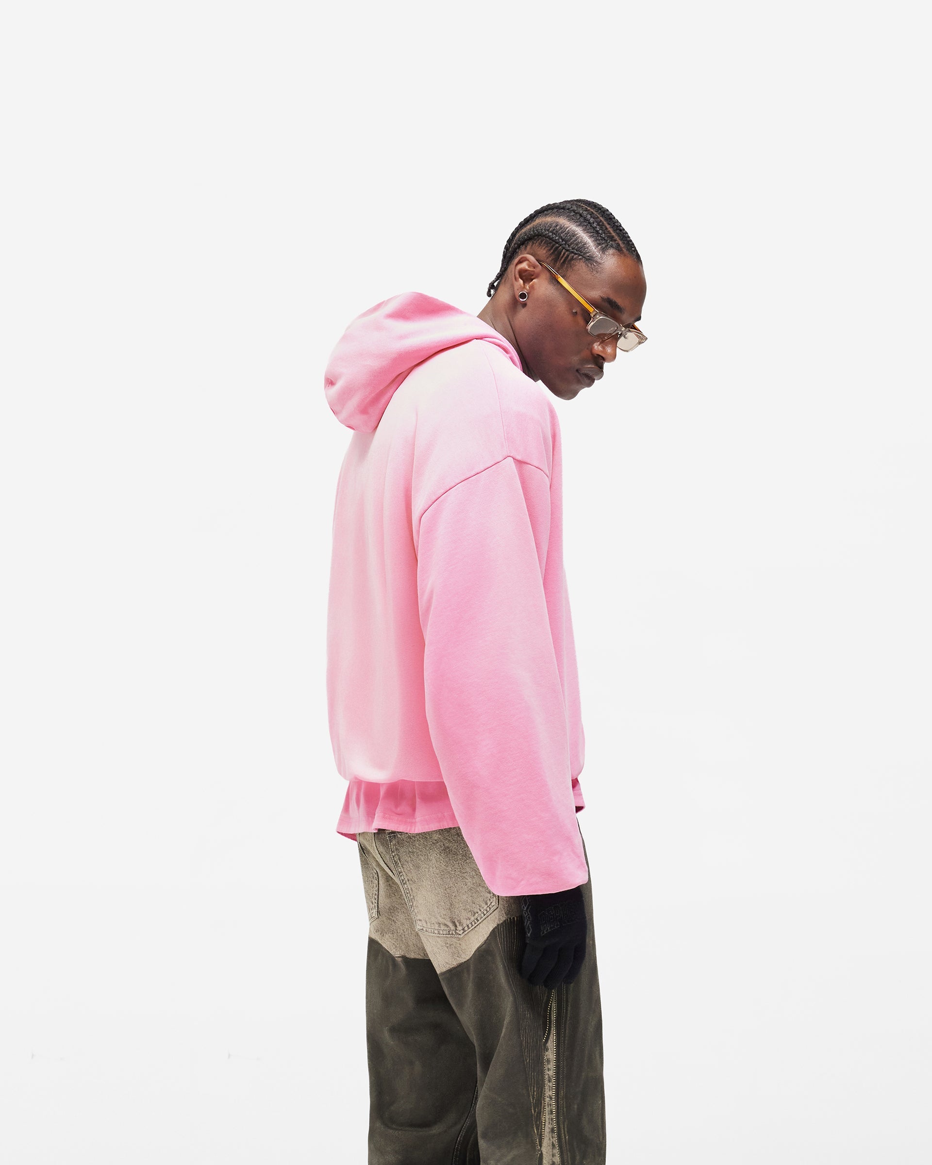 Dual Layer Script Hoodie - Candy
