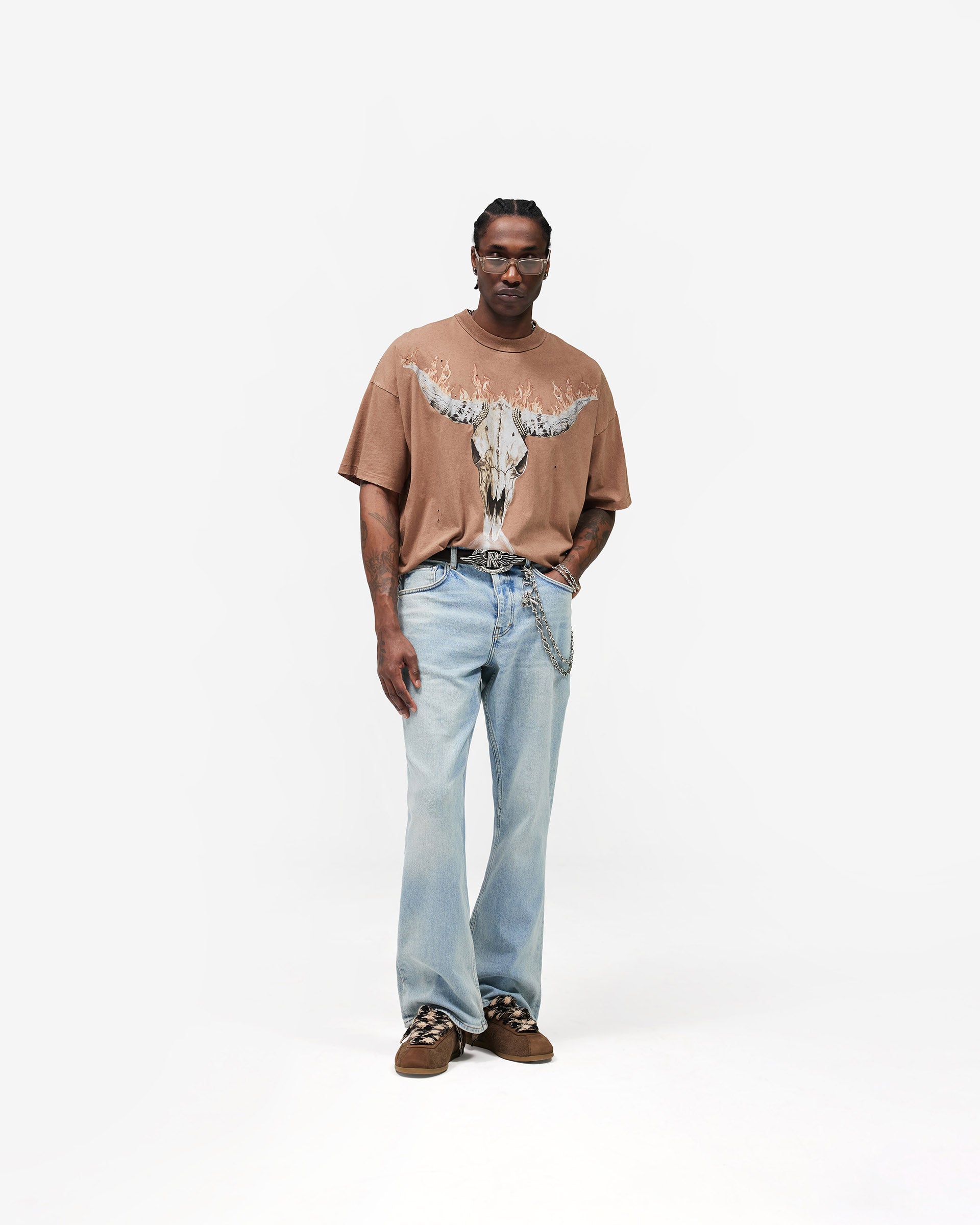 British Cowboys T-Shirt - Dusty Brown