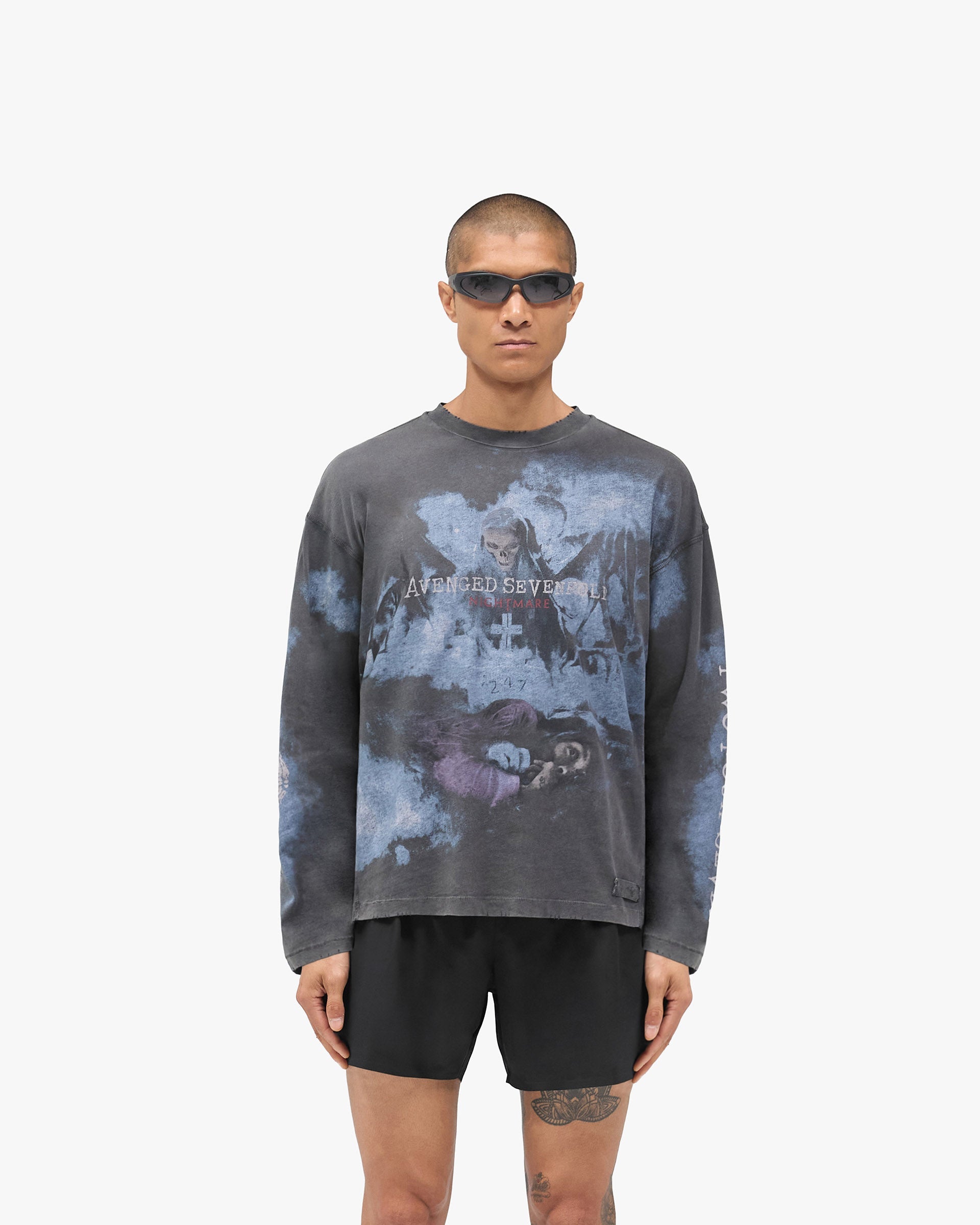247 x Avenged Sevenfold Nightmare Long Sleeve T-Shirt - Aged Black