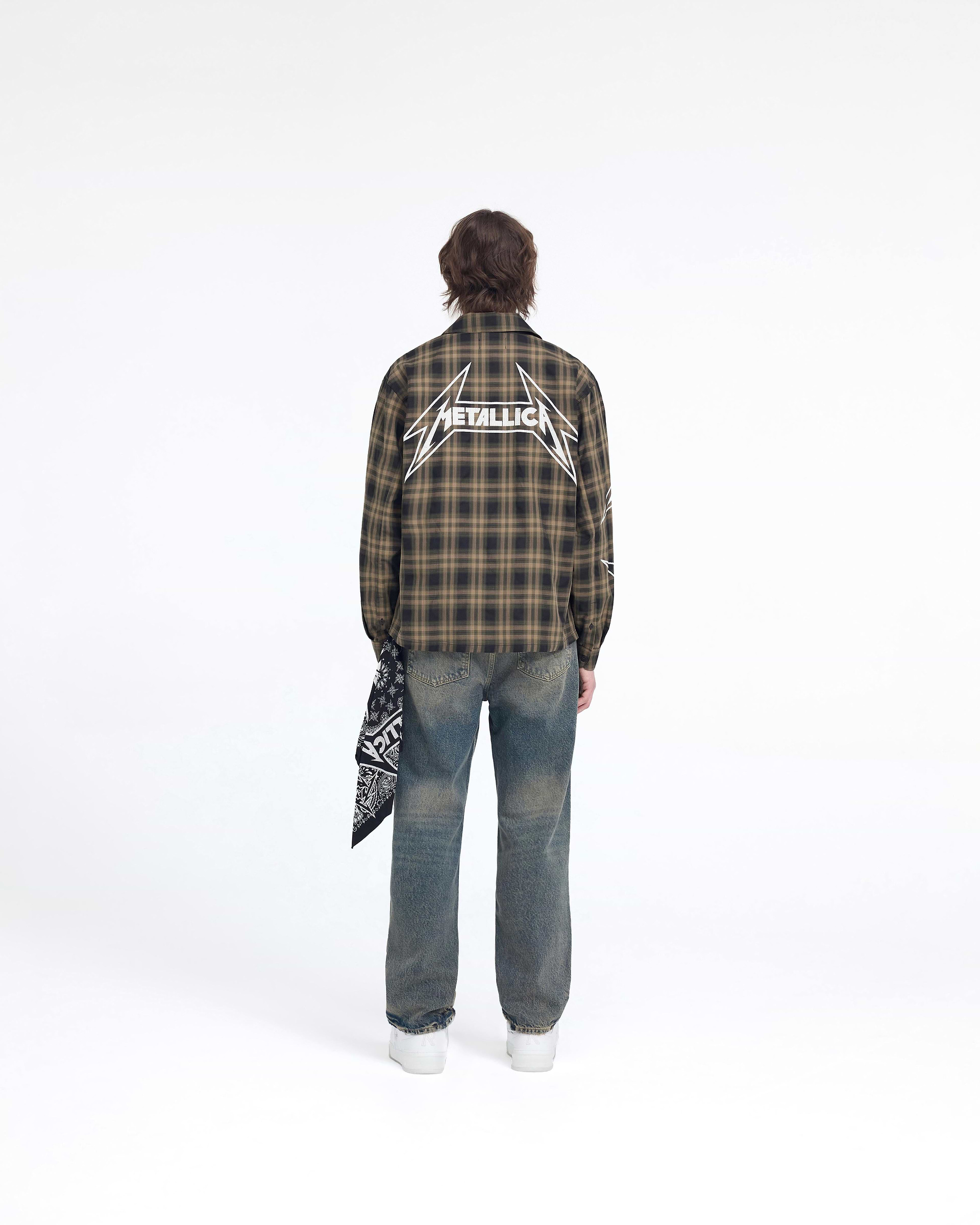 Represent X Metallica Flannel Shirt - Tobacco