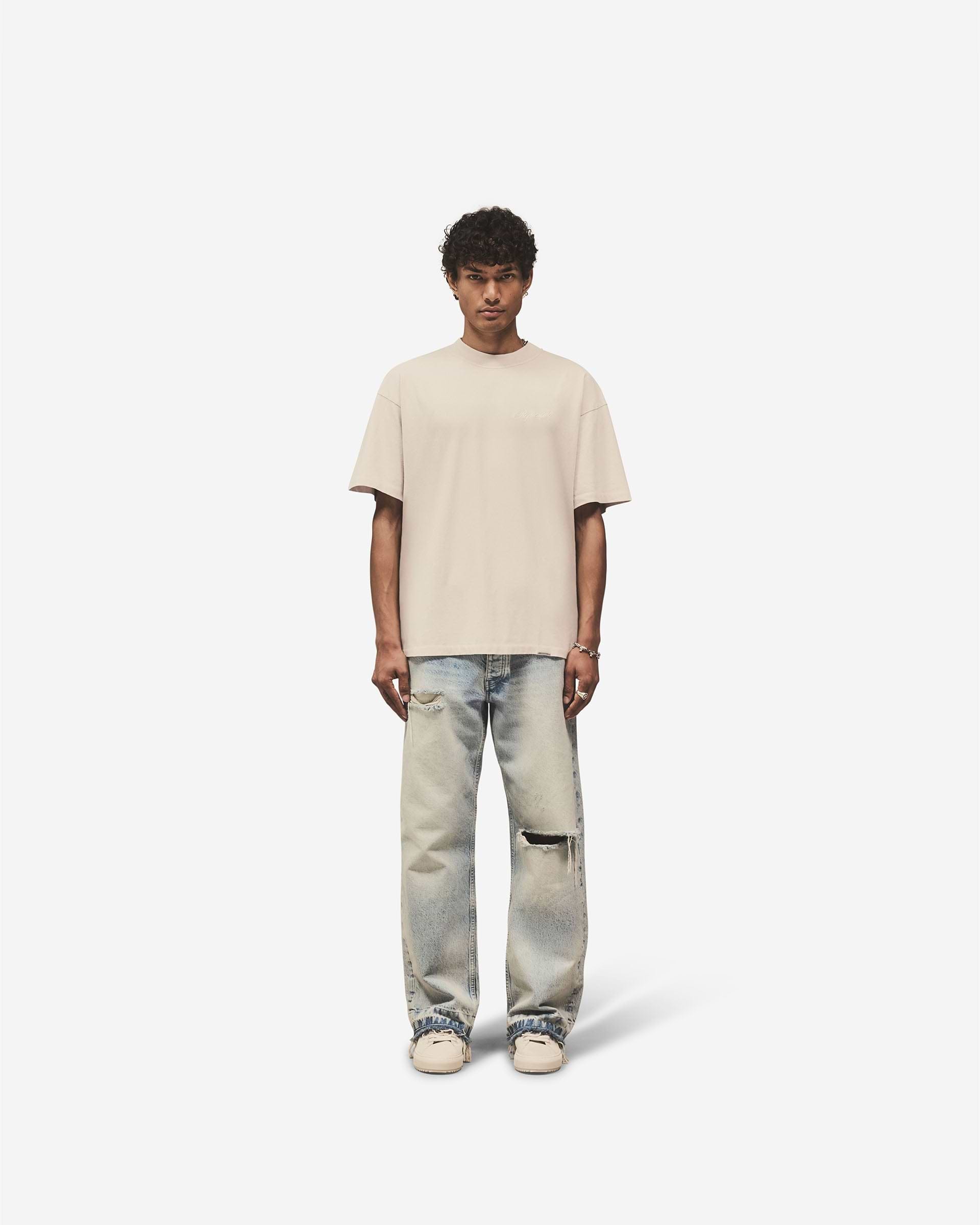 Script Logo T-Shirt - Concrete