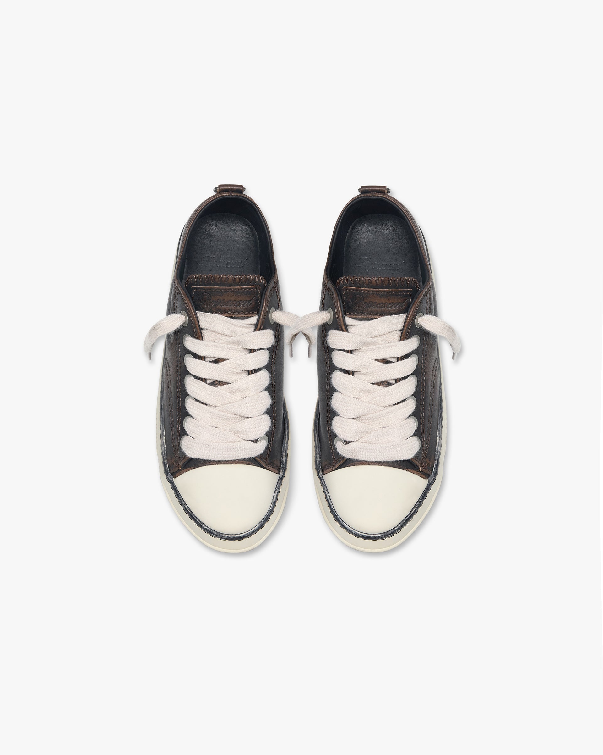 Rep-Cap Distressed Leather - Dark Brown