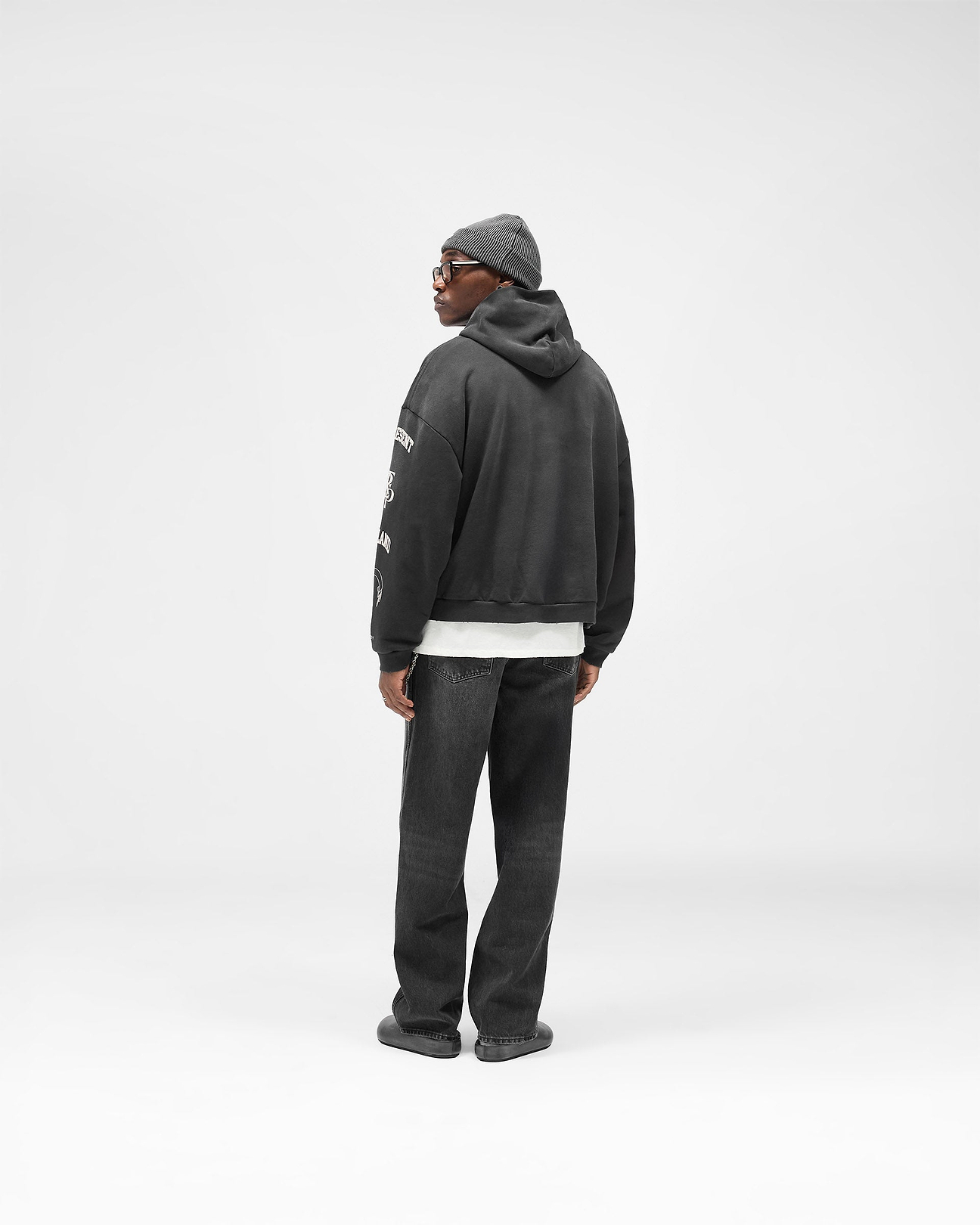 Stained Black Legacy Hoodie | Graphic Hoodies | REPRESENT