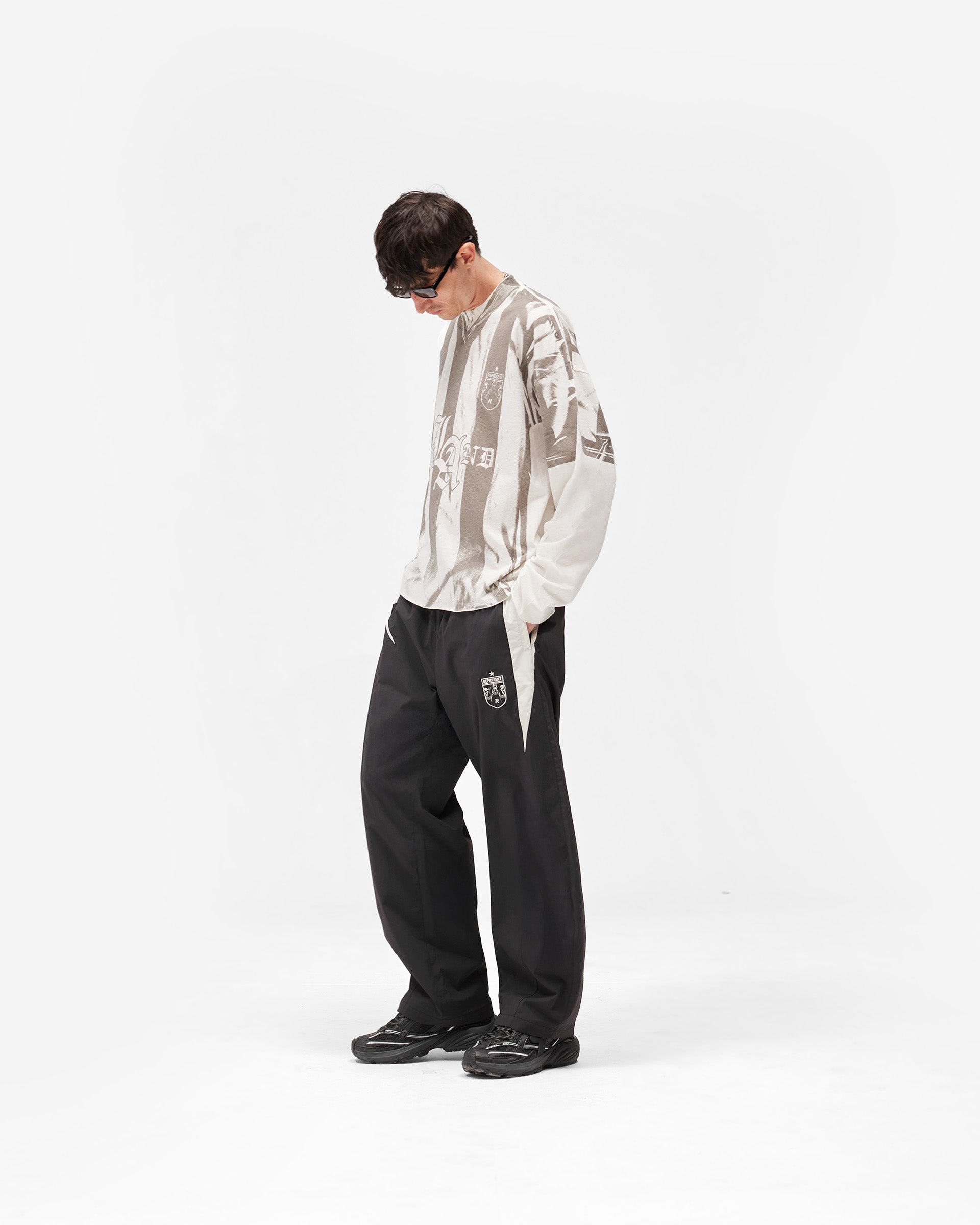 Printed Long Sleeve T-Shirt - Flat White