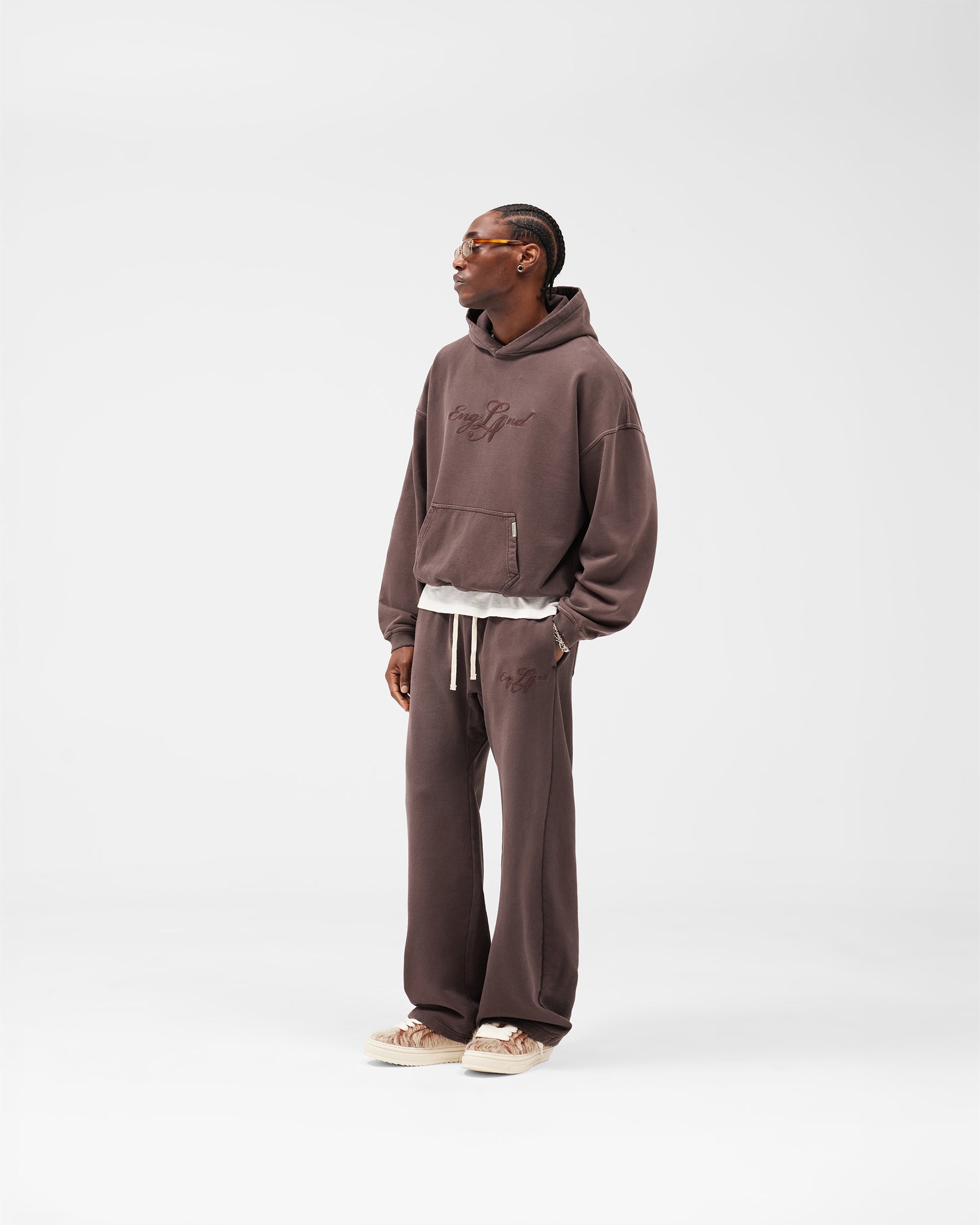 EngLAnd Hoodie - Washed Brown