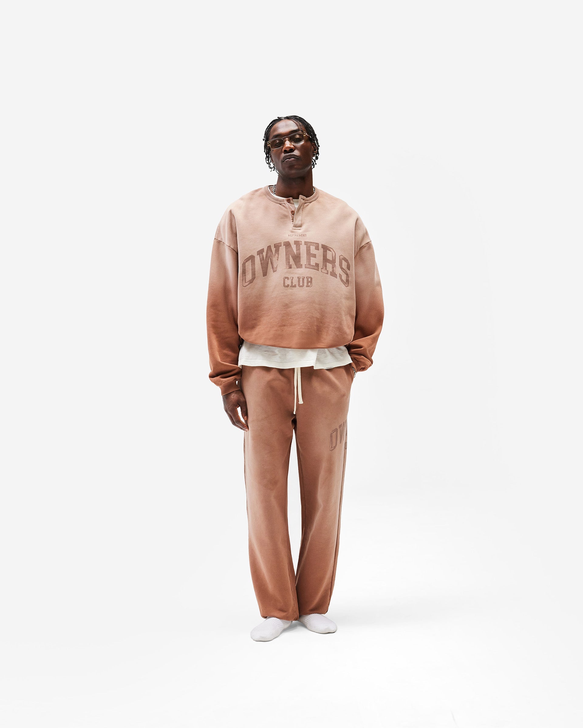 Represent Owners Club Henley Sweater - Sienna