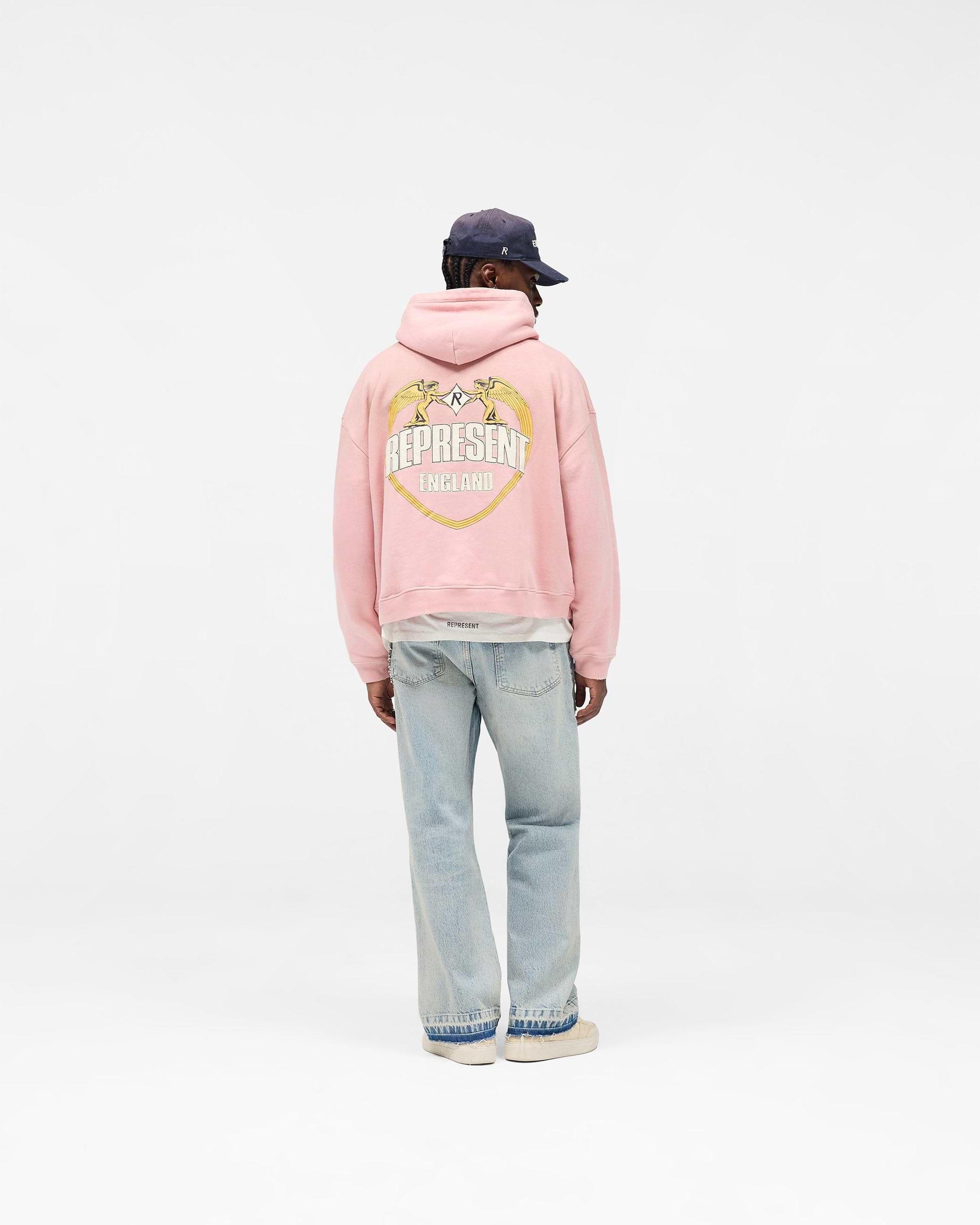 Represent Angel Border Hoodie - Quartz