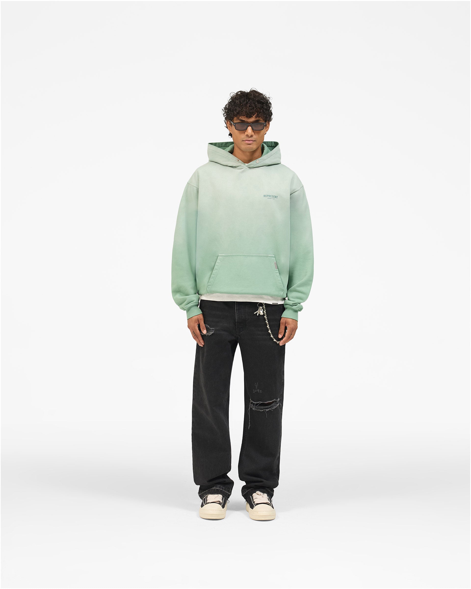 Represent Owners Club Hoodie - Washed Aloe