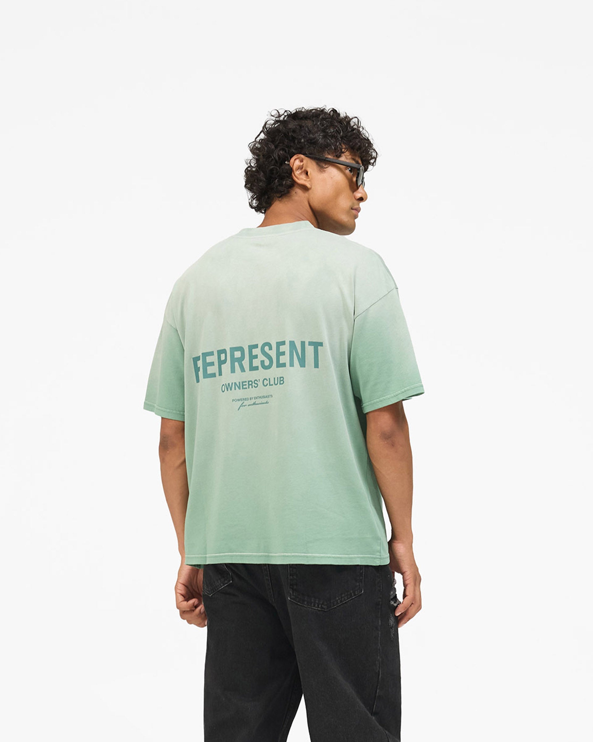 Represent Owners Club T-Shirt - Washed Aloe