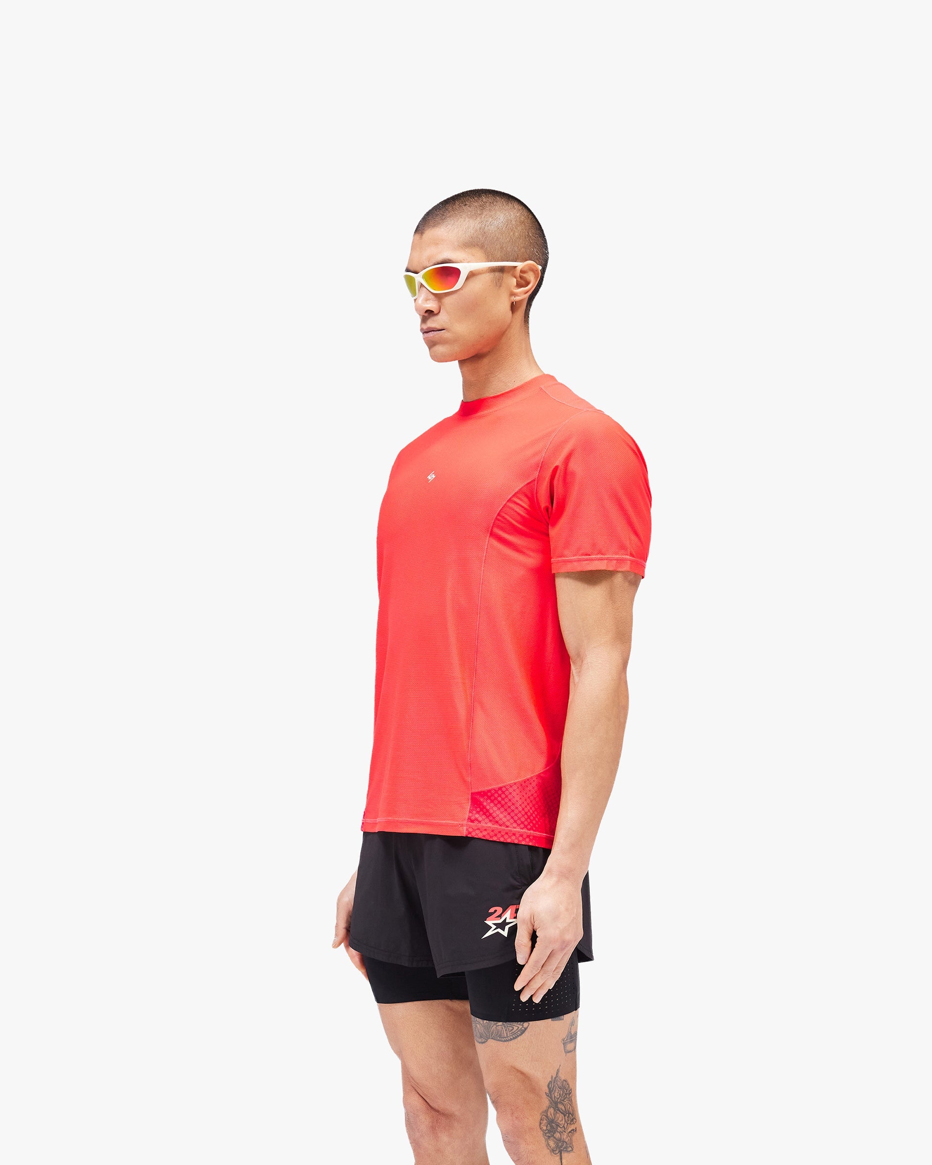 247 Hybrid T-Shirt - Red Fade Out