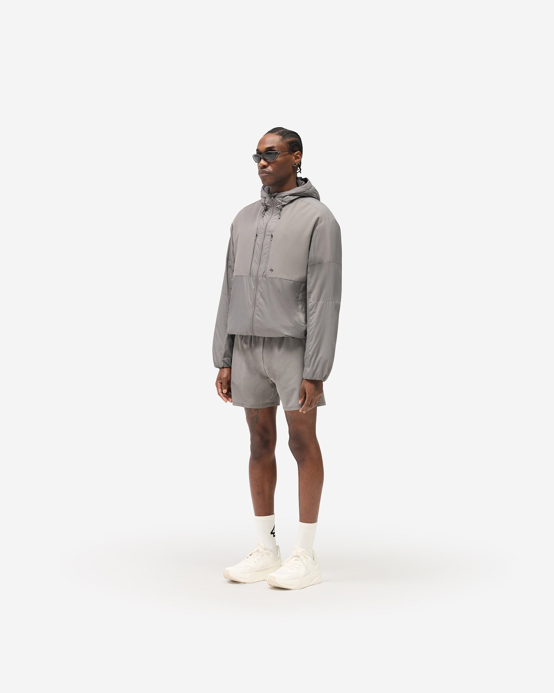 247 Panelled Insulated Jacket - Steel