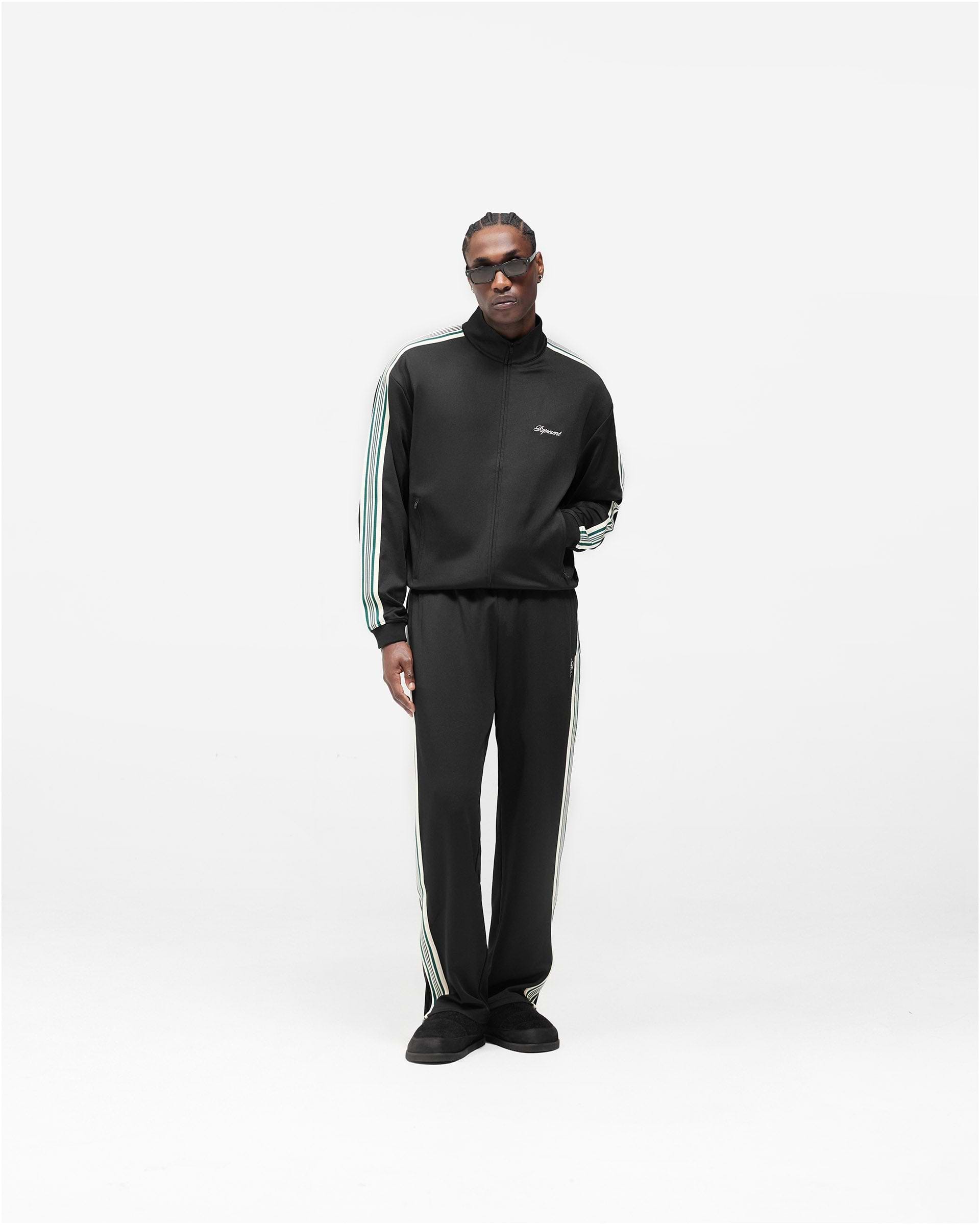 Taped Track Jacket - Jet Black
