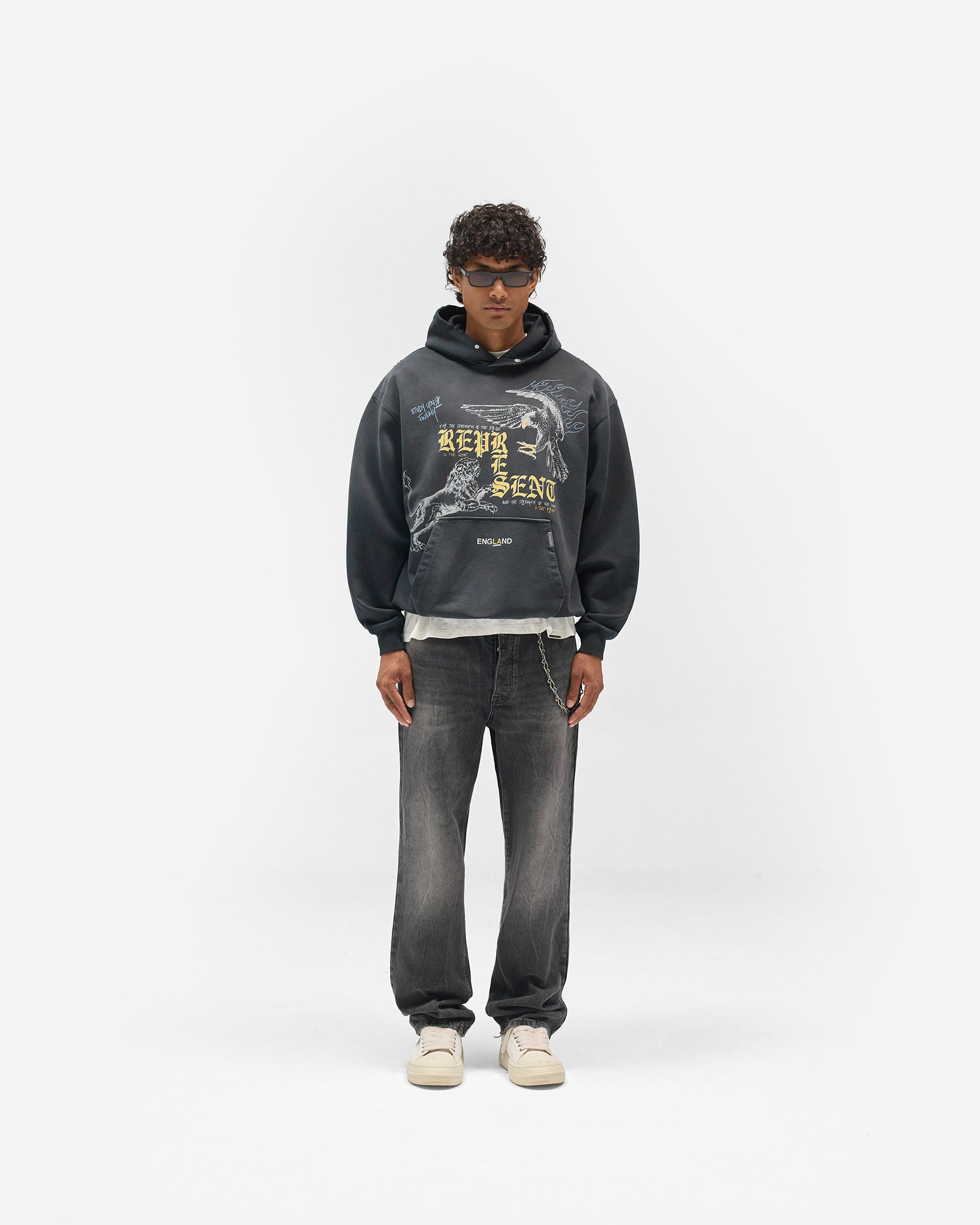 Enemy Hoodie - Washed Black