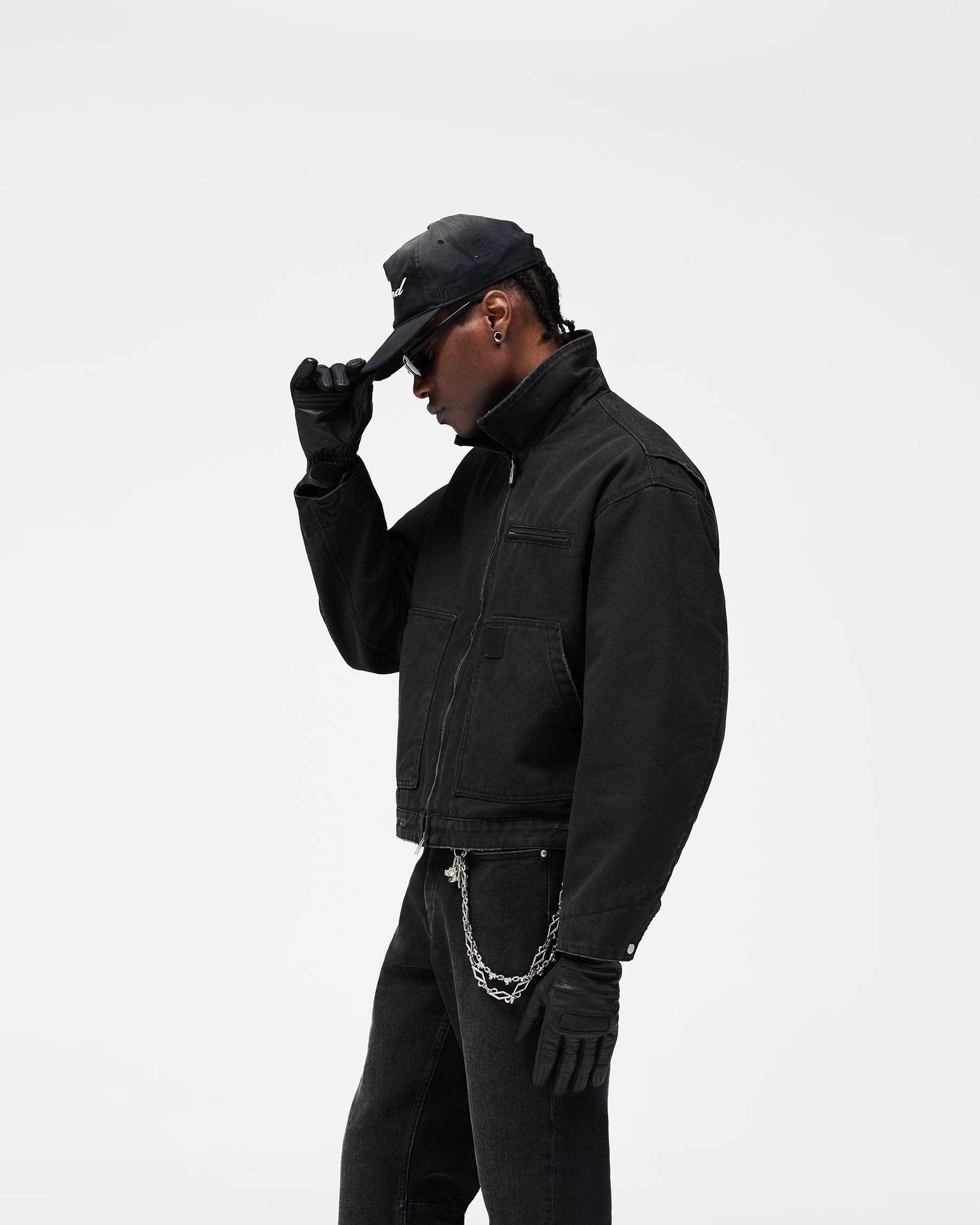 Heaton Workwear Jacket - Washed Black