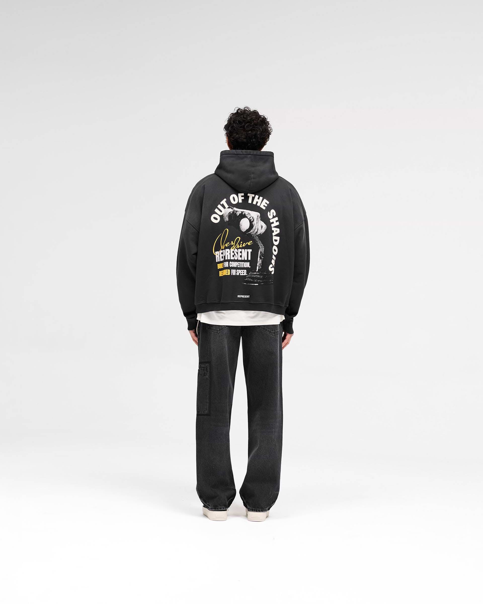 Out Of The Shadows Hoodie - Stained Black