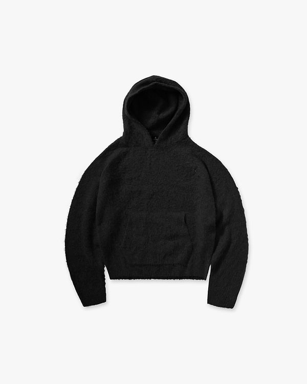 Textured Borg Hoodie