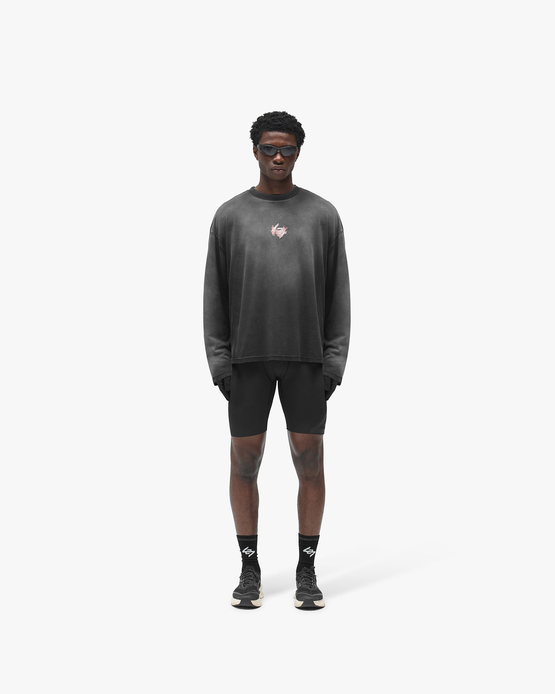 247 Ignite Long Sleeve T-Shirt - Stained Black Wash