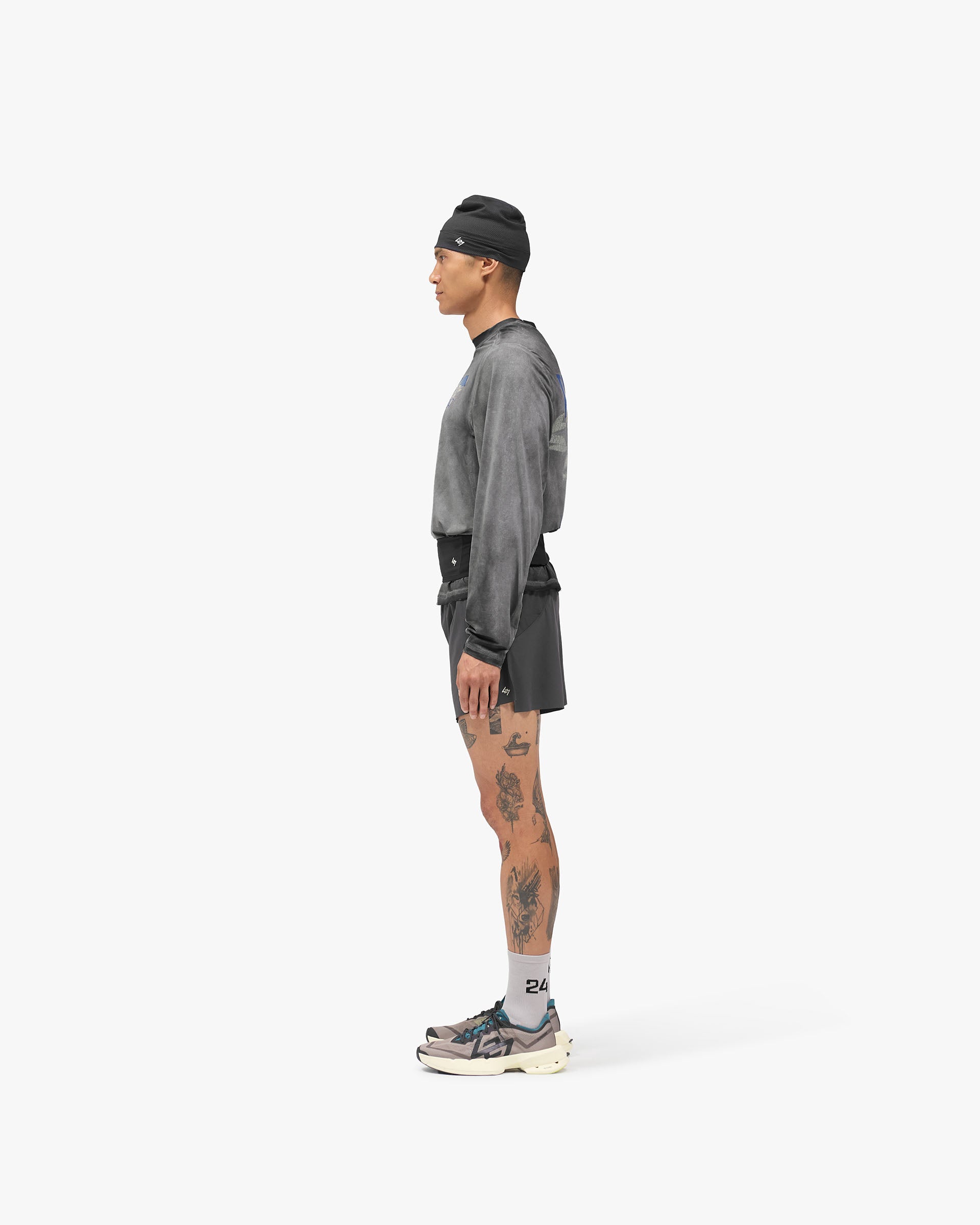 247 New York Long Sleeve T-Shirt - Washed Grey