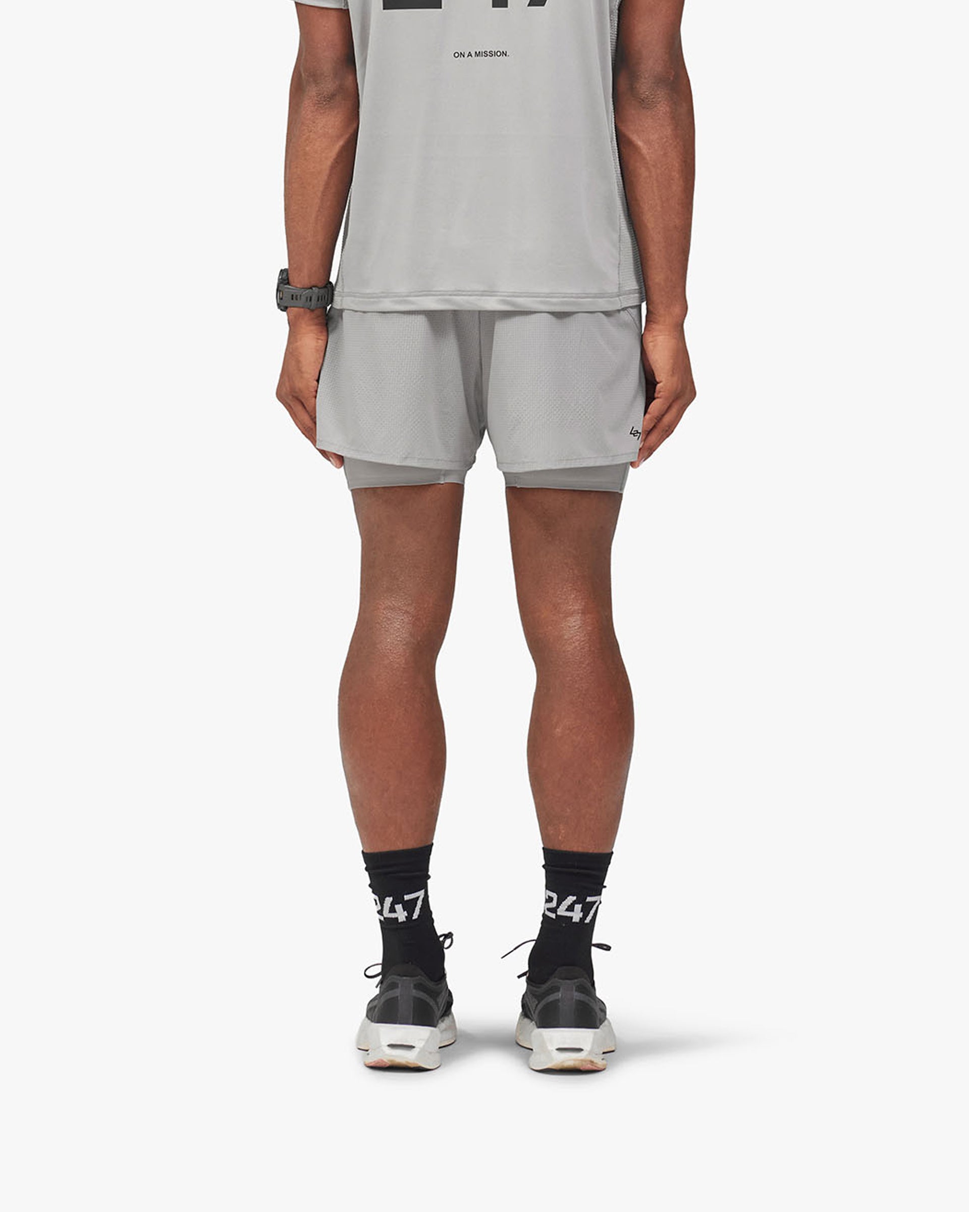 247 Trail Short - Ash Grey