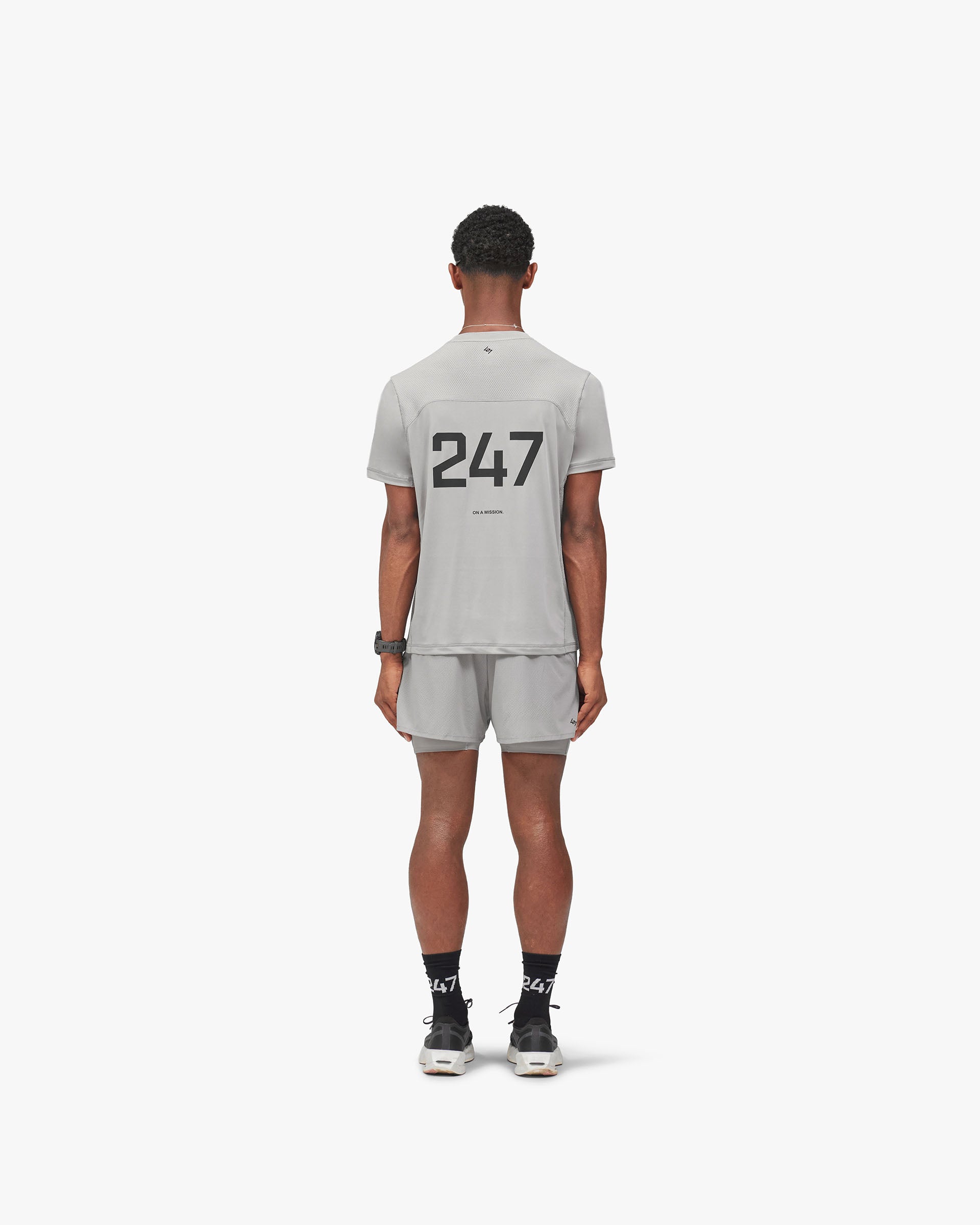 247 Trail Short - Ash Grey