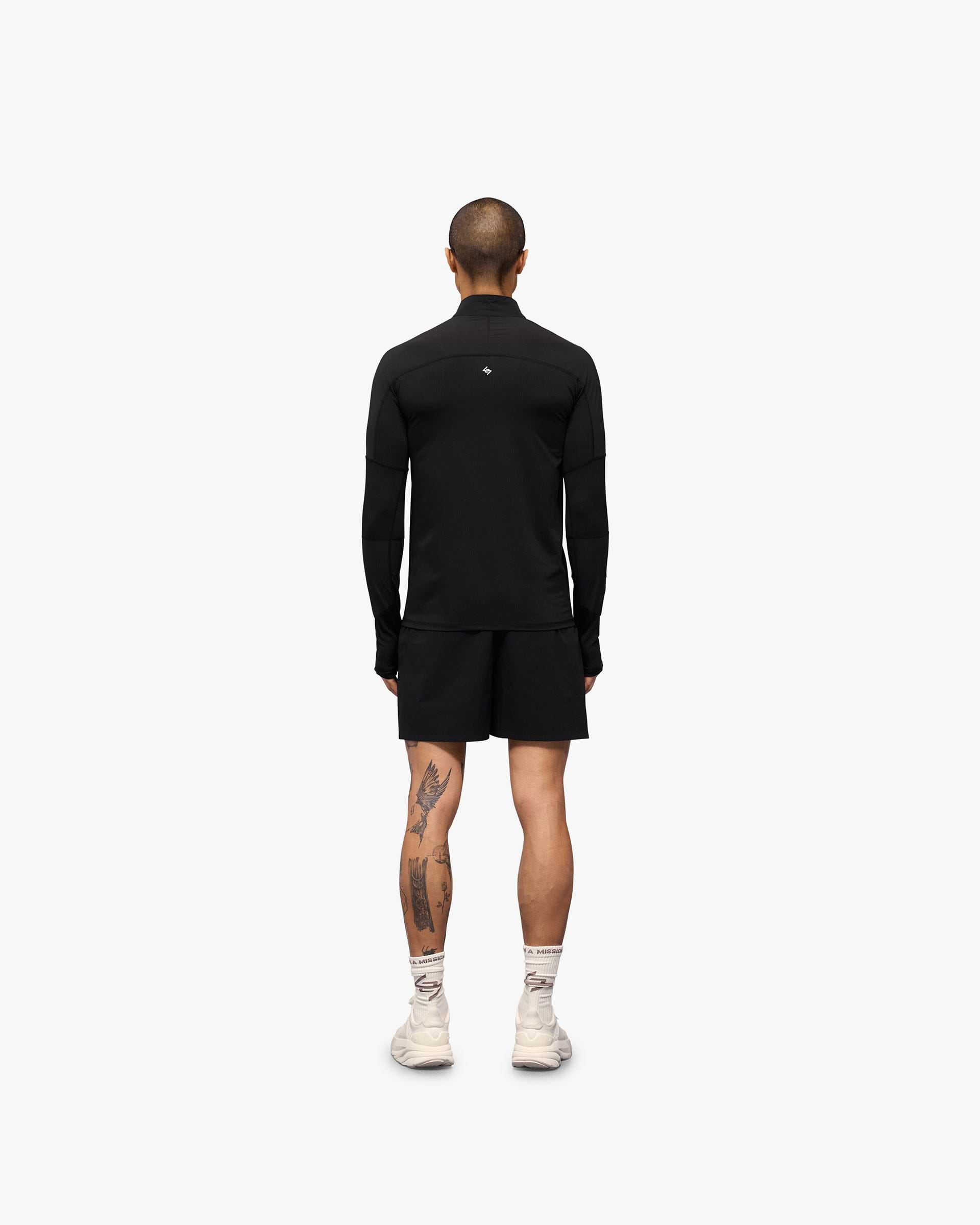 247 Run Quarter Zip - Jet Black