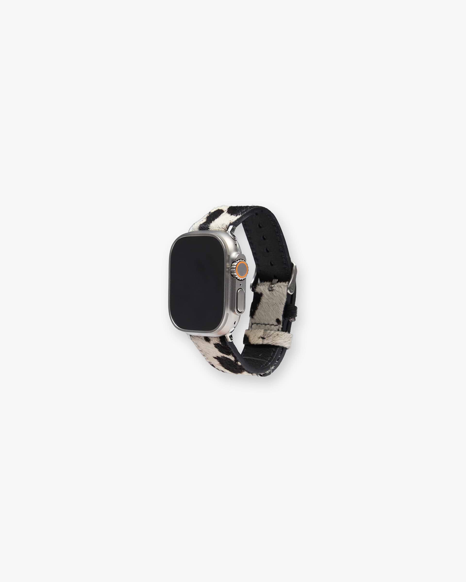 Cowhide Watch Strap - Flat White Jet Black