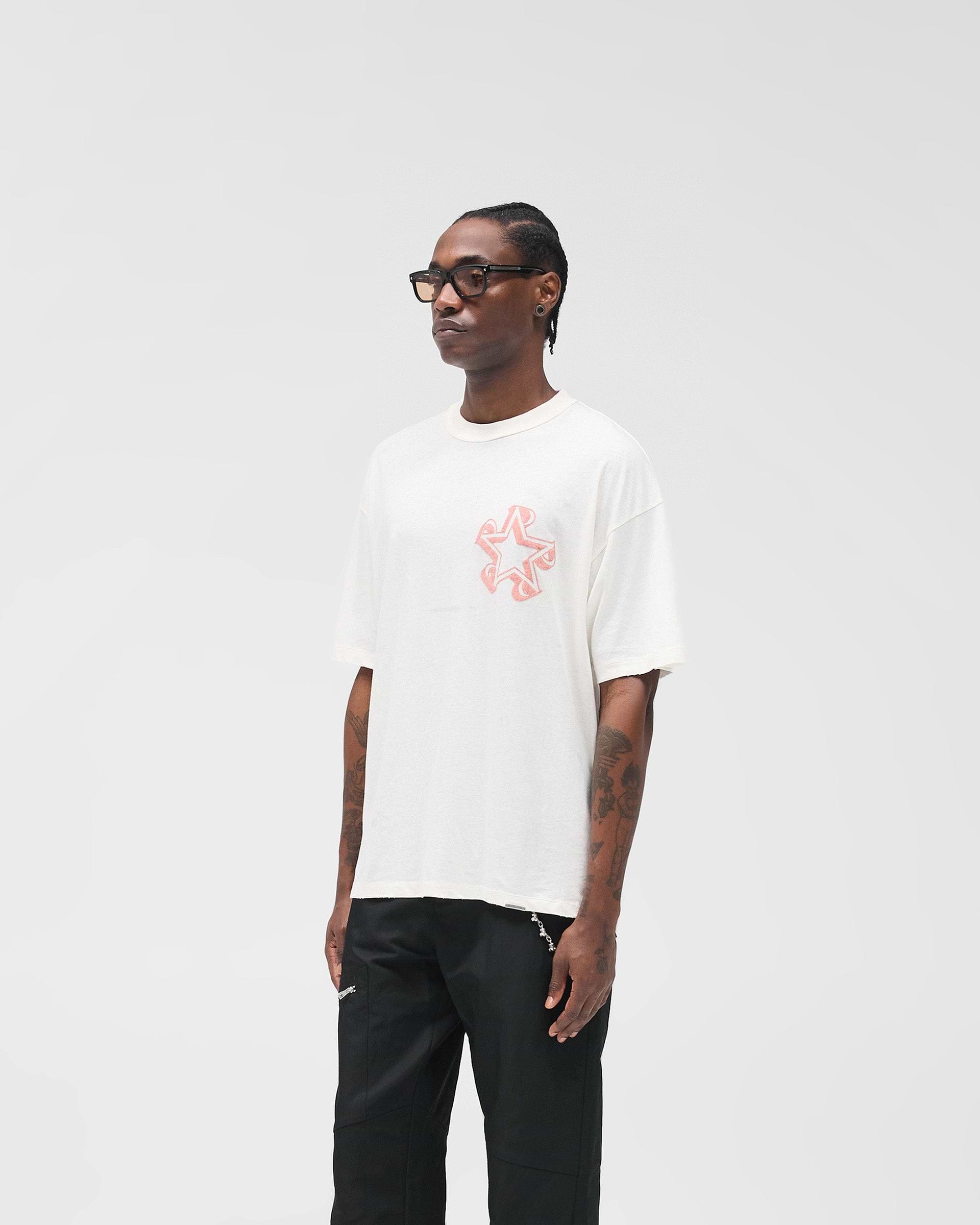 Initial Star T-Shirt - Flat White