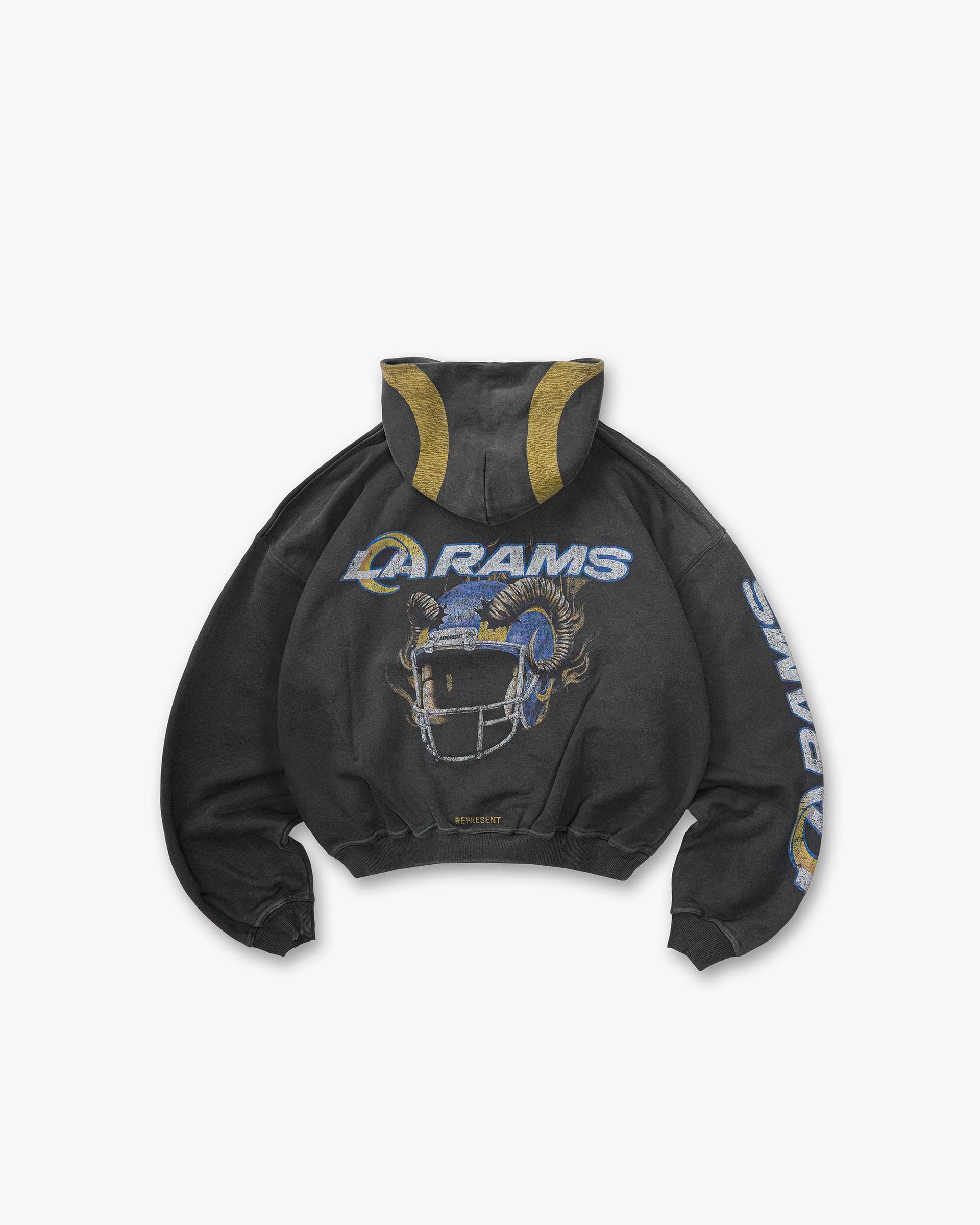 Los Angeles Rams x Represent Hoodie - Stained Black