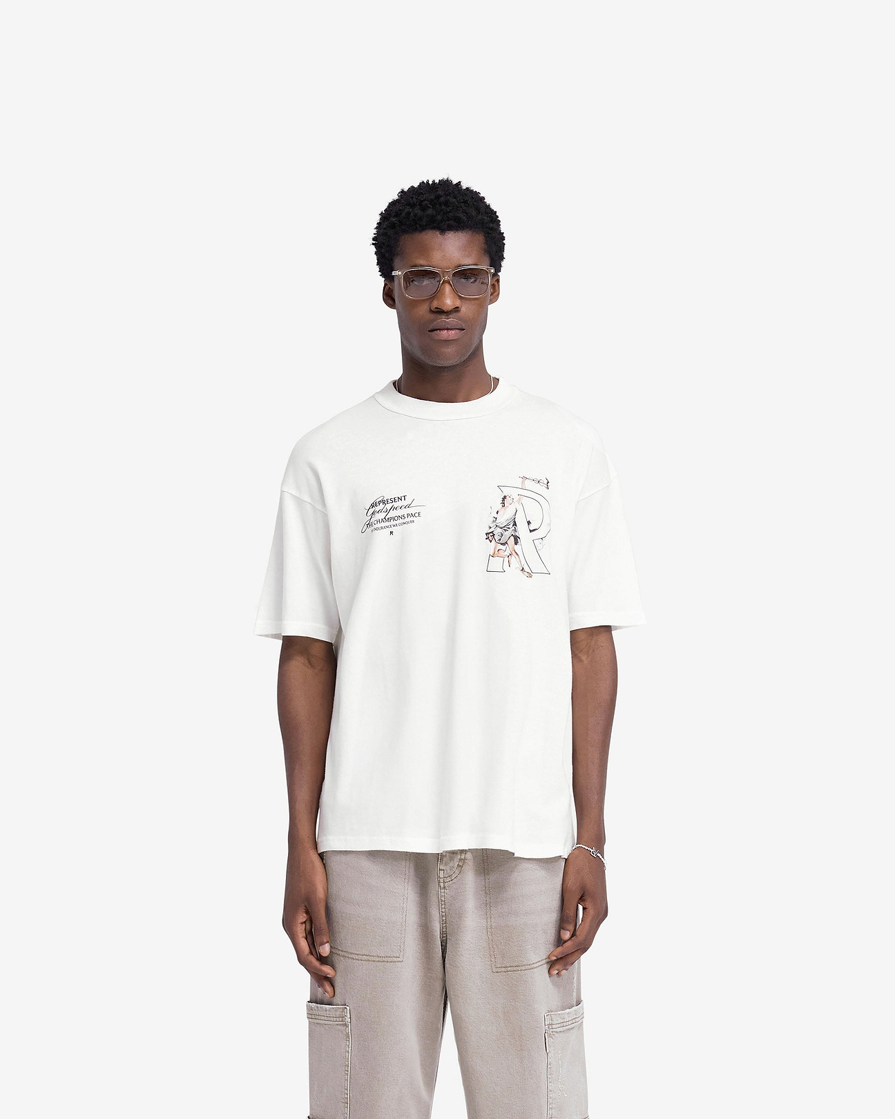 Flat White Hermes T-Shirt | Graphic T shirts | REPRESENT