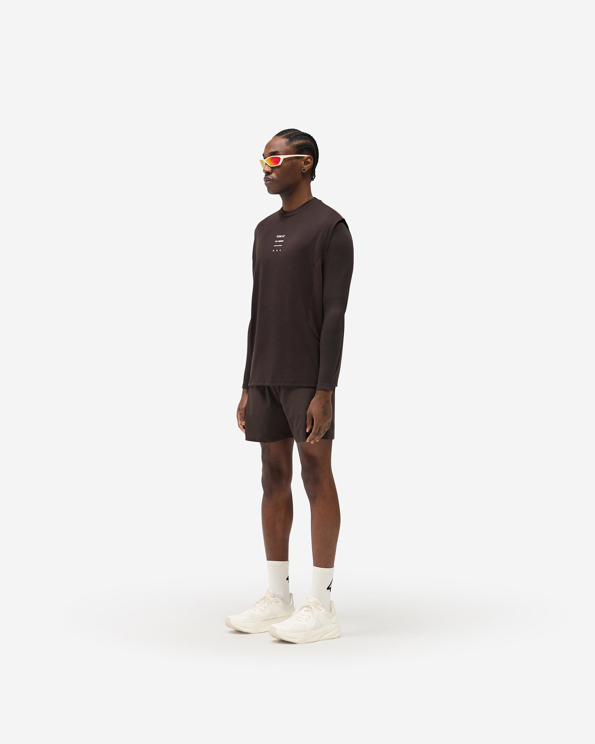 247 Uprising Oversized Tank - Chocolate