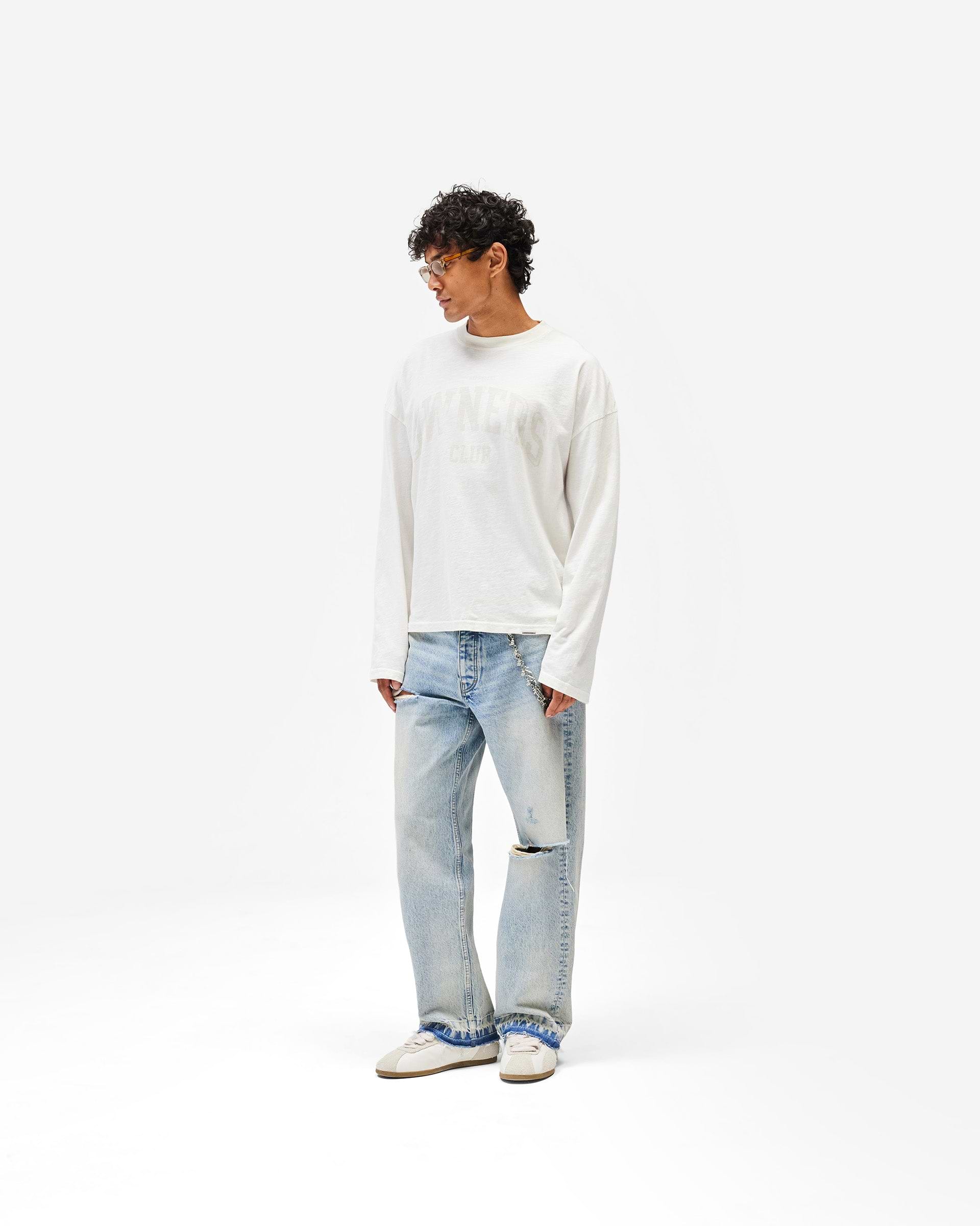 Represent Owners Club Long Sleeve T-Shirt - Chalk
