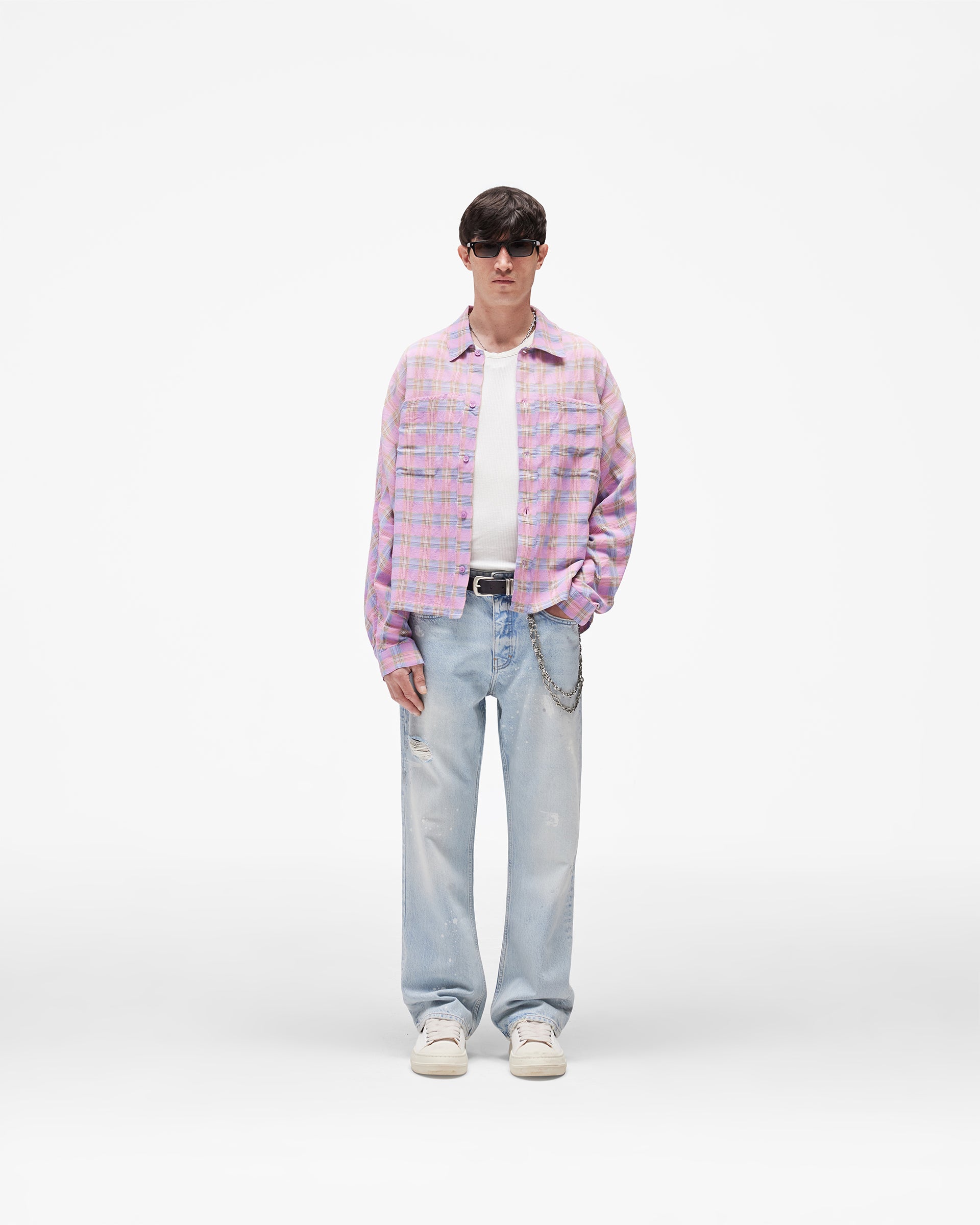Santa Monica Flannel Shirt - Blush