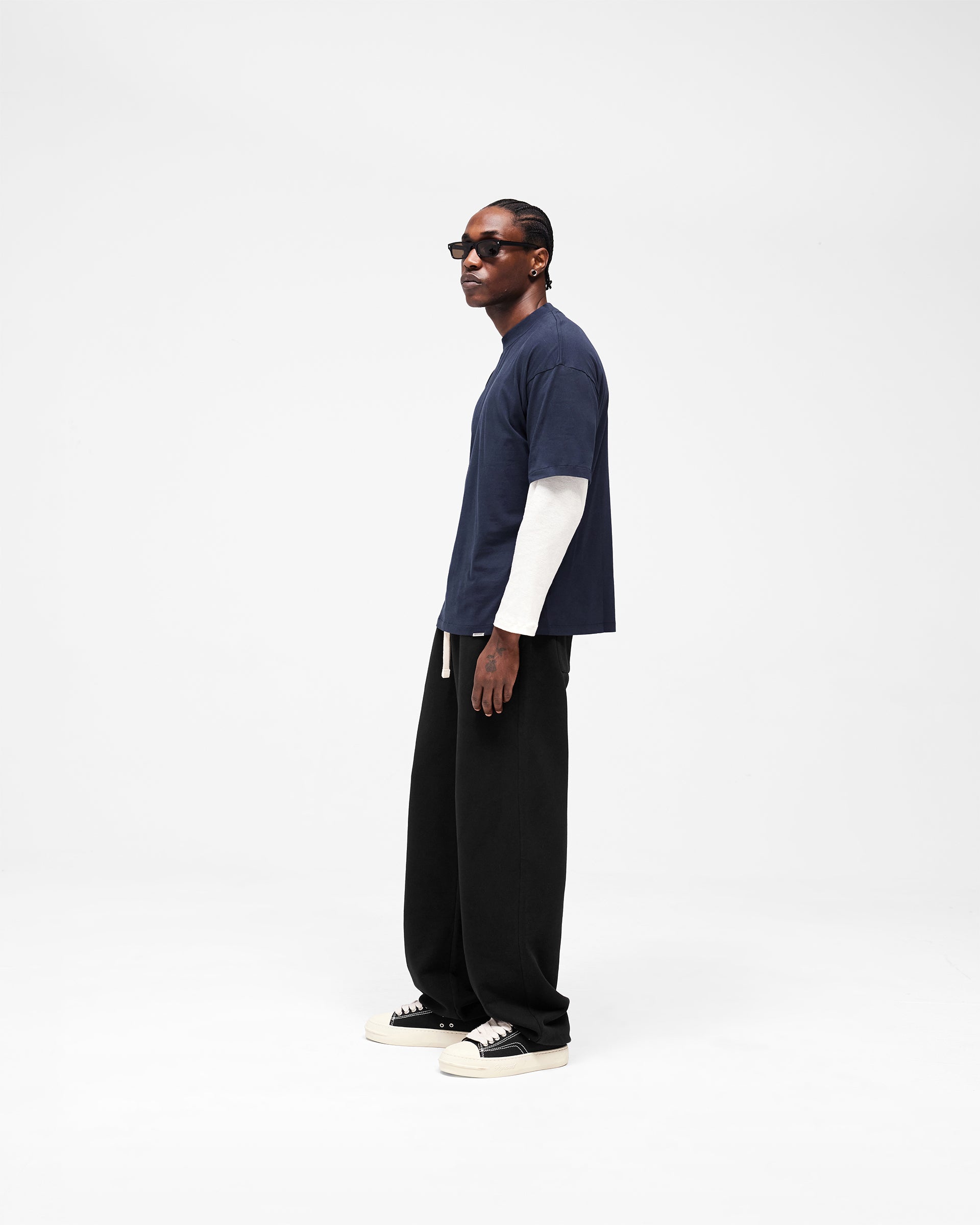 Initial Oversized T-Shirt - Midnight Navy