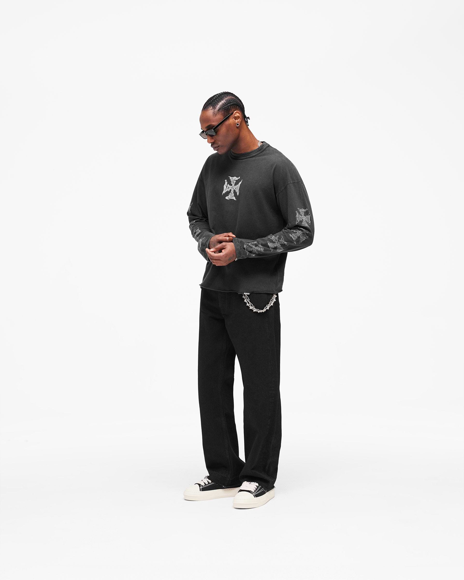 MH Long Sleeve T-Shirt - Faded Black