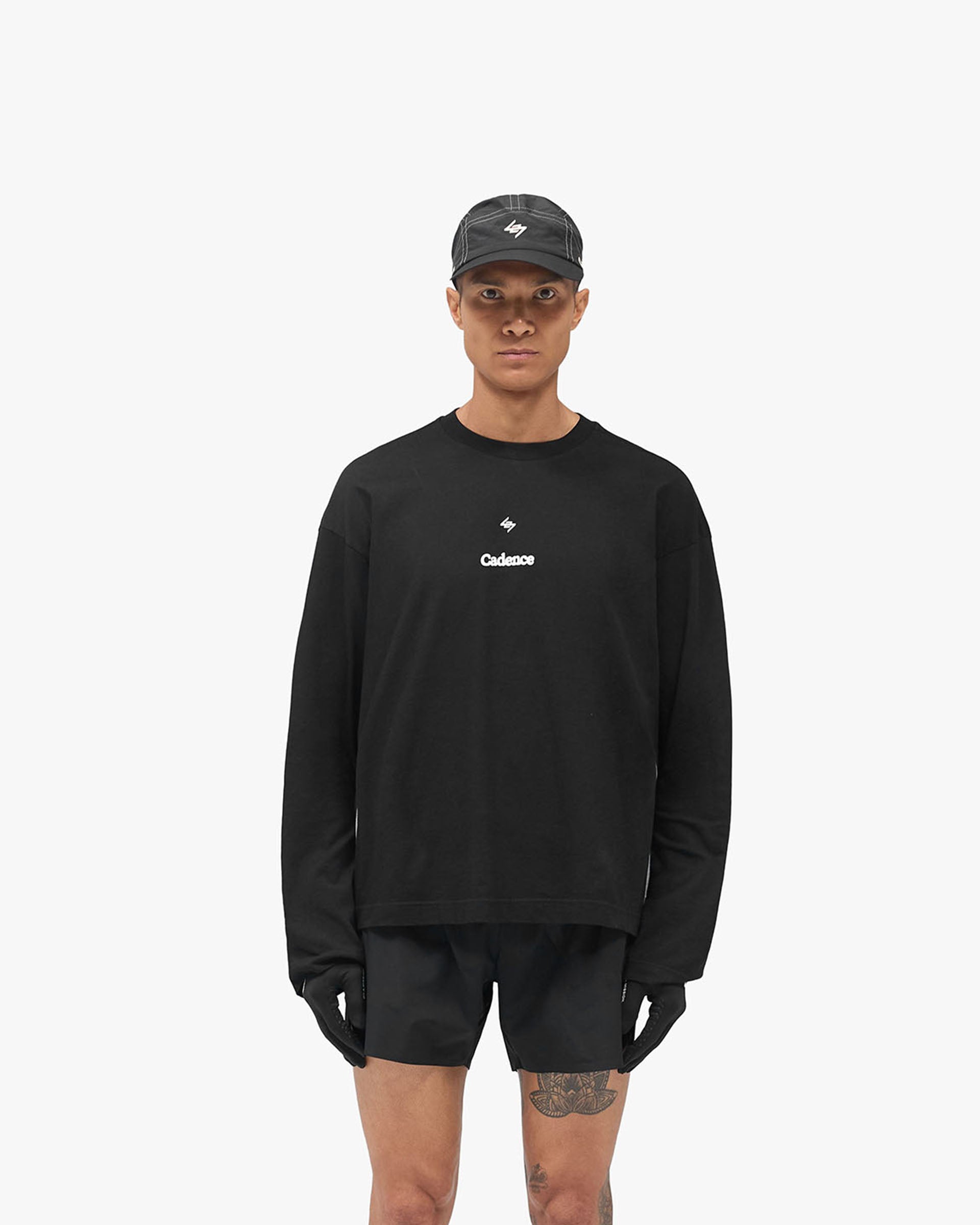 247 X Cadence Long Sleeve T-Shirt - Jet Black