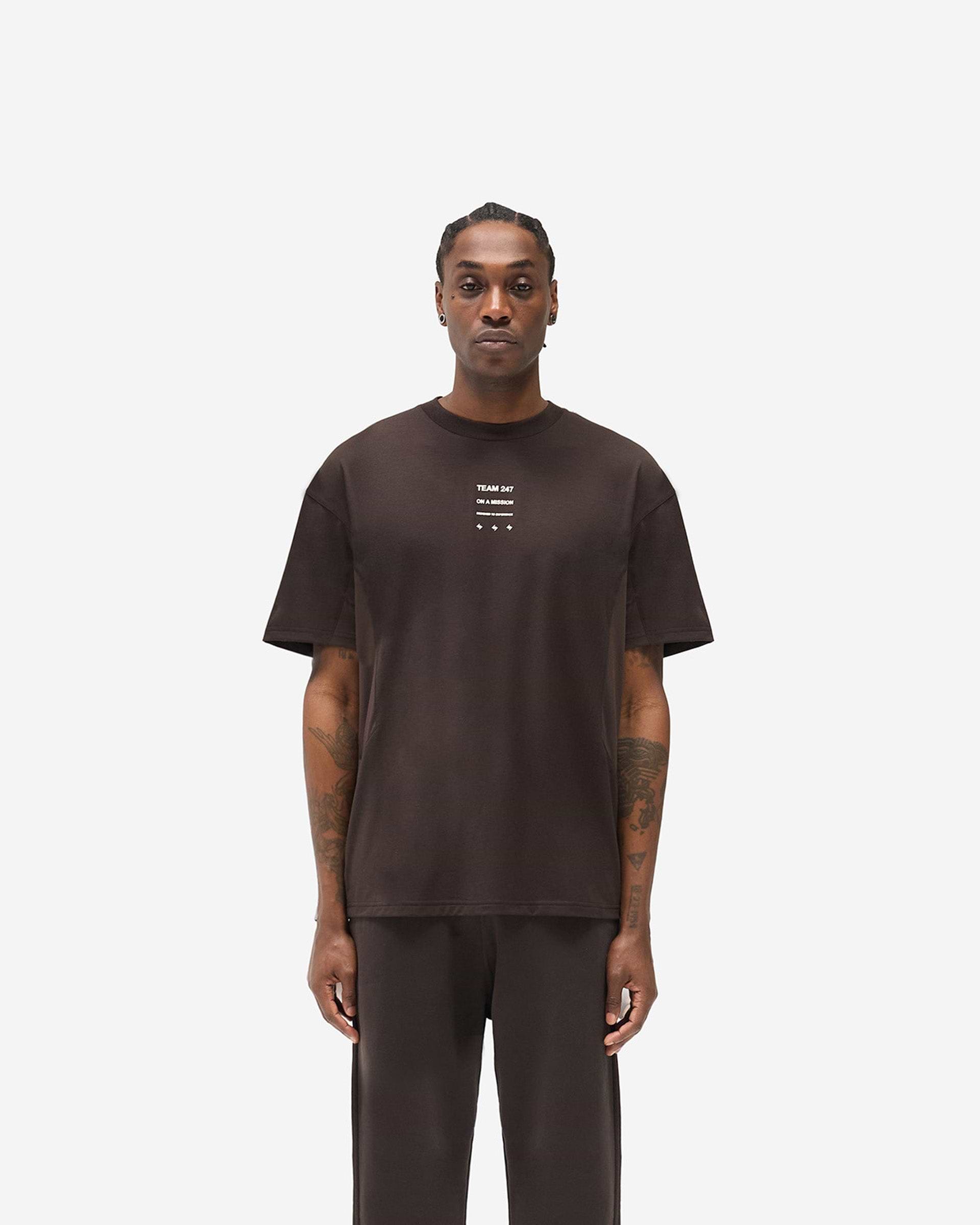 247 Uprising Oversized T-Shirt - Chocolate