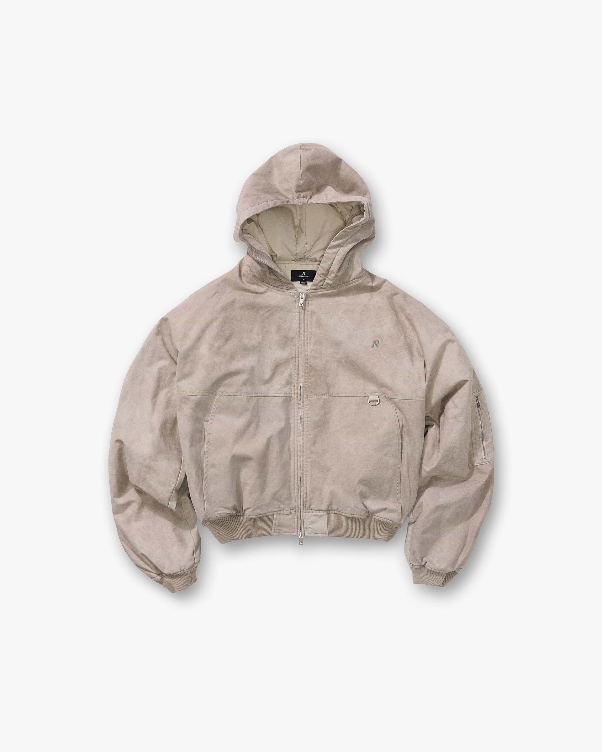 Hooded Bomber - Beige