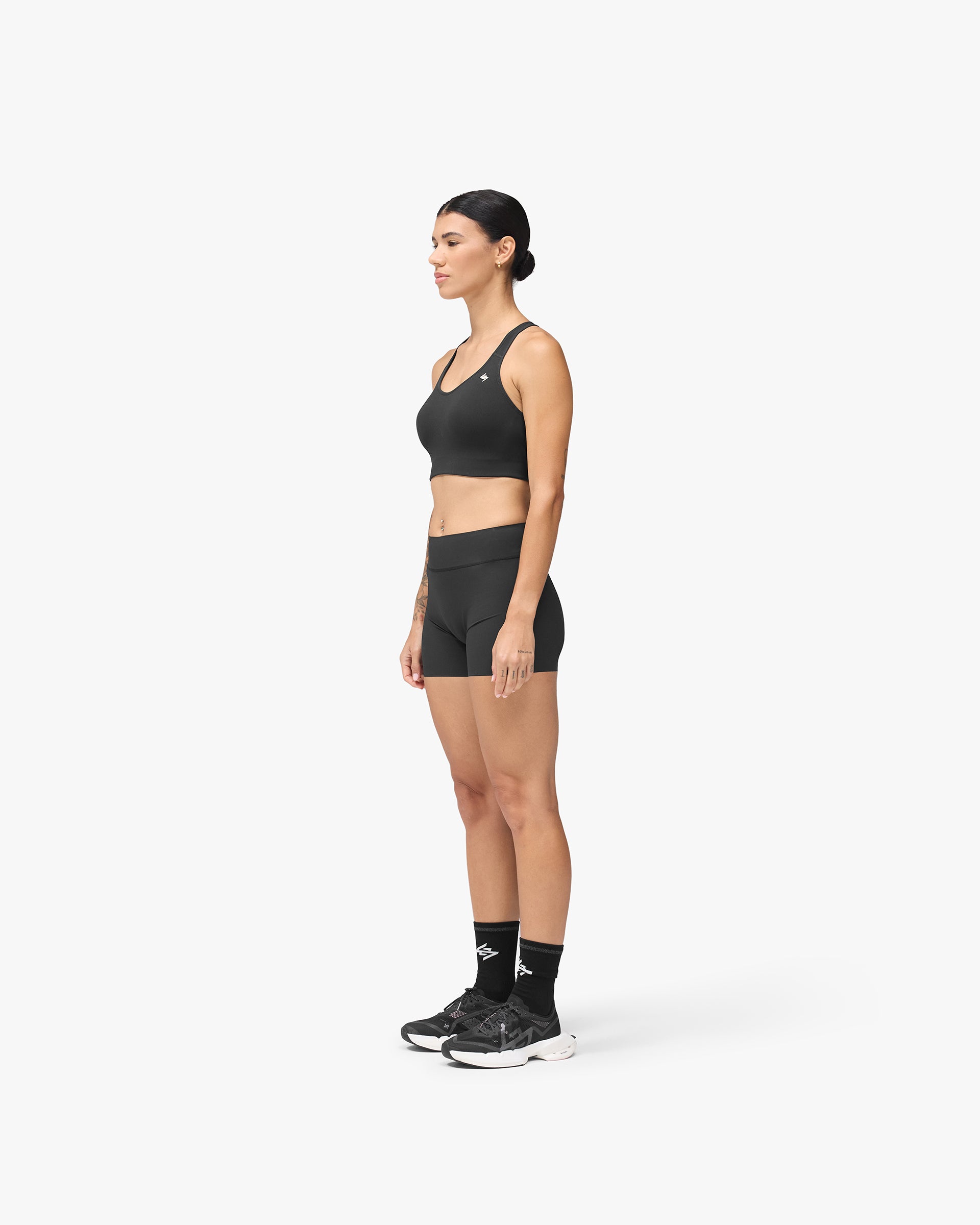 247 On A Mission High Support Sports Bra - Jet Black