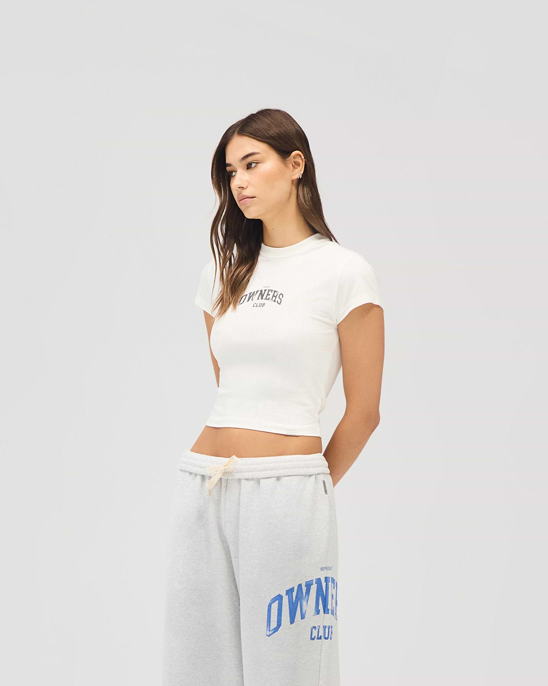 Represent Owners Club Baby Tee - Flat White