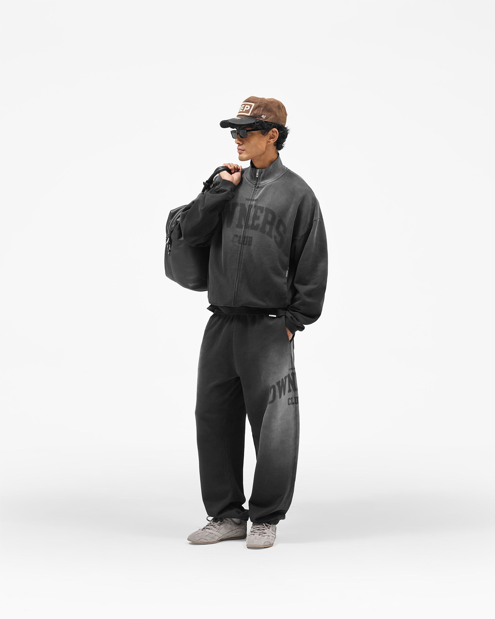 Represent Owners Club Jersey Track Jacket - Weathered Black