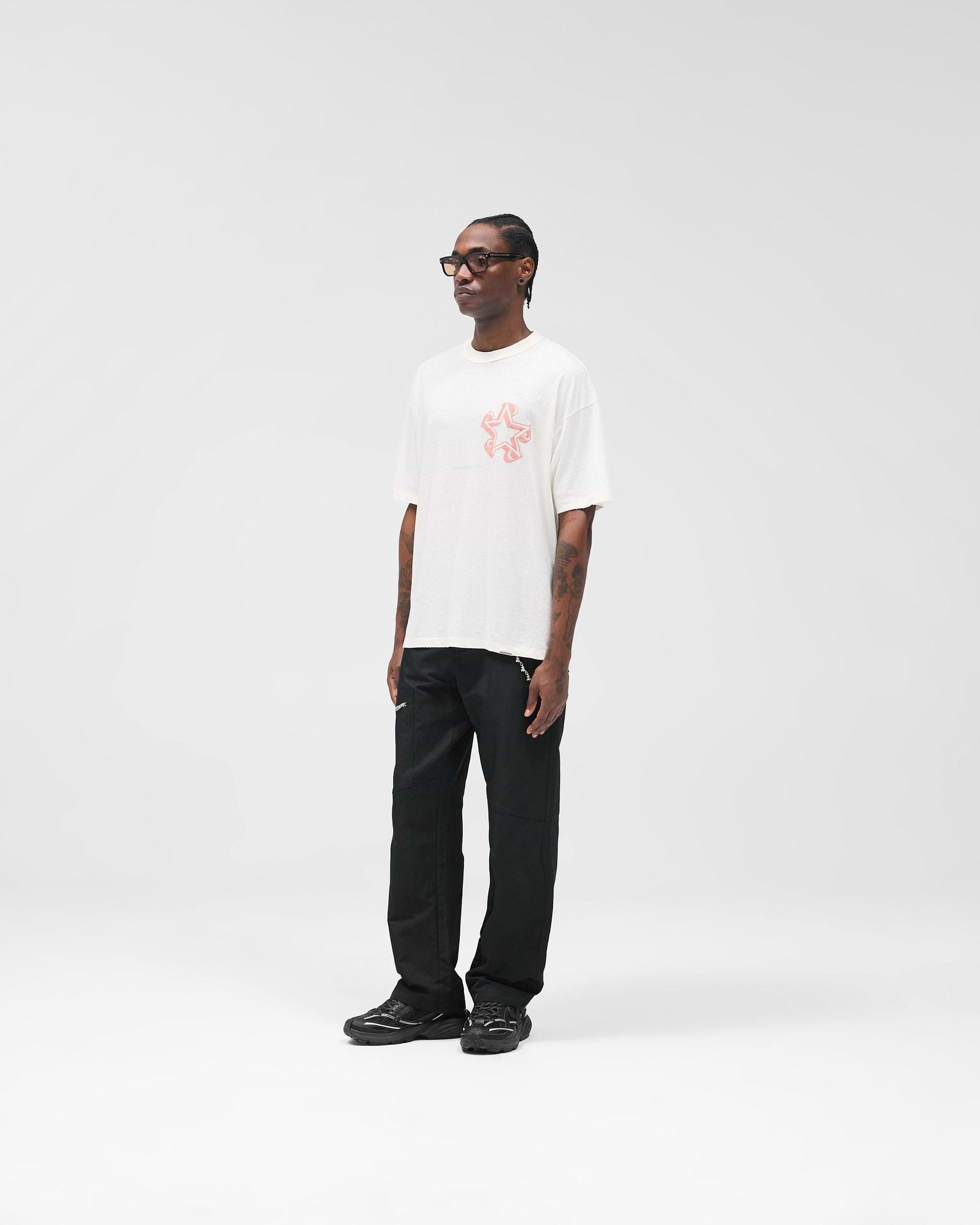 Initial Star T-Shirt - Flat White