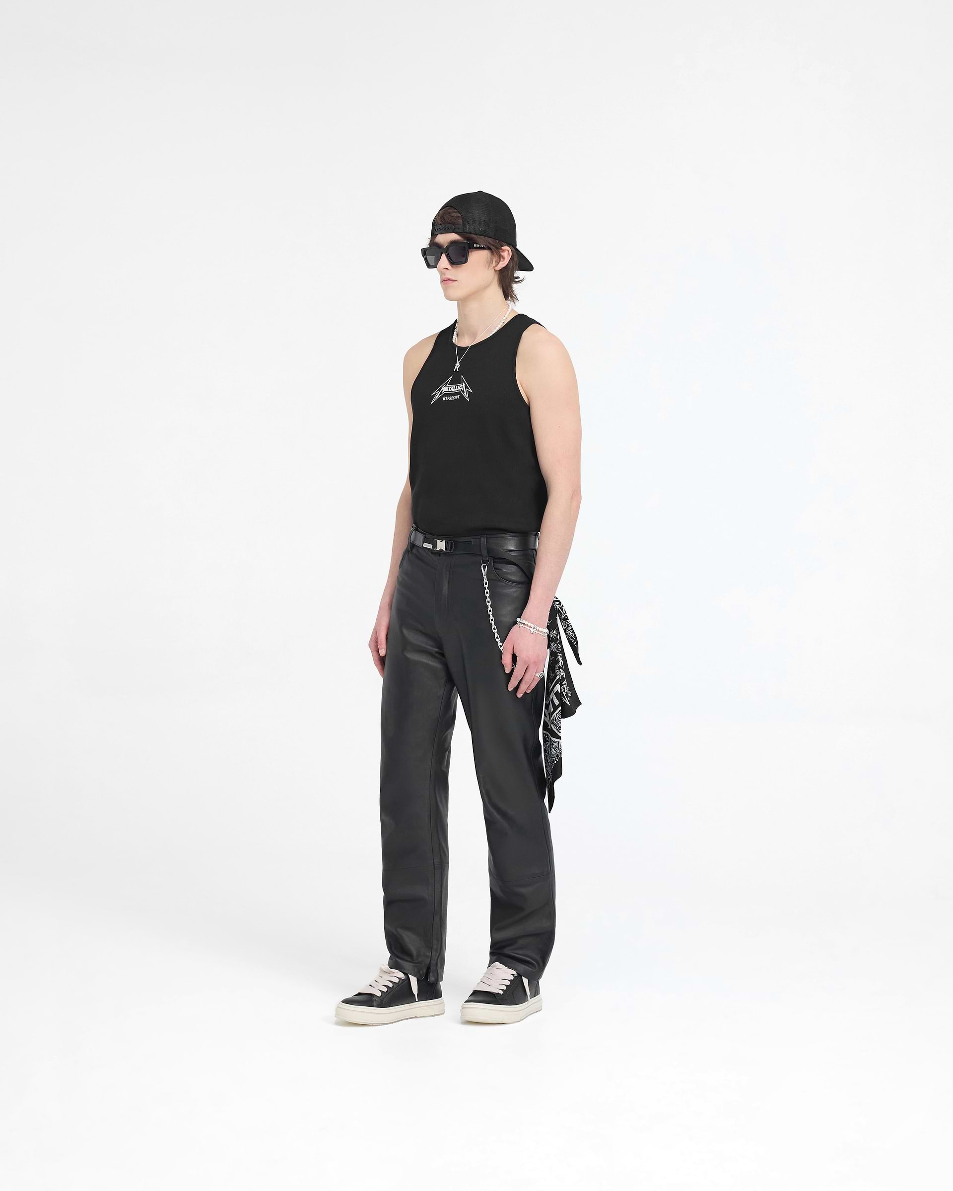 Represent X Metallica Local Crew Vest - Jet Black
