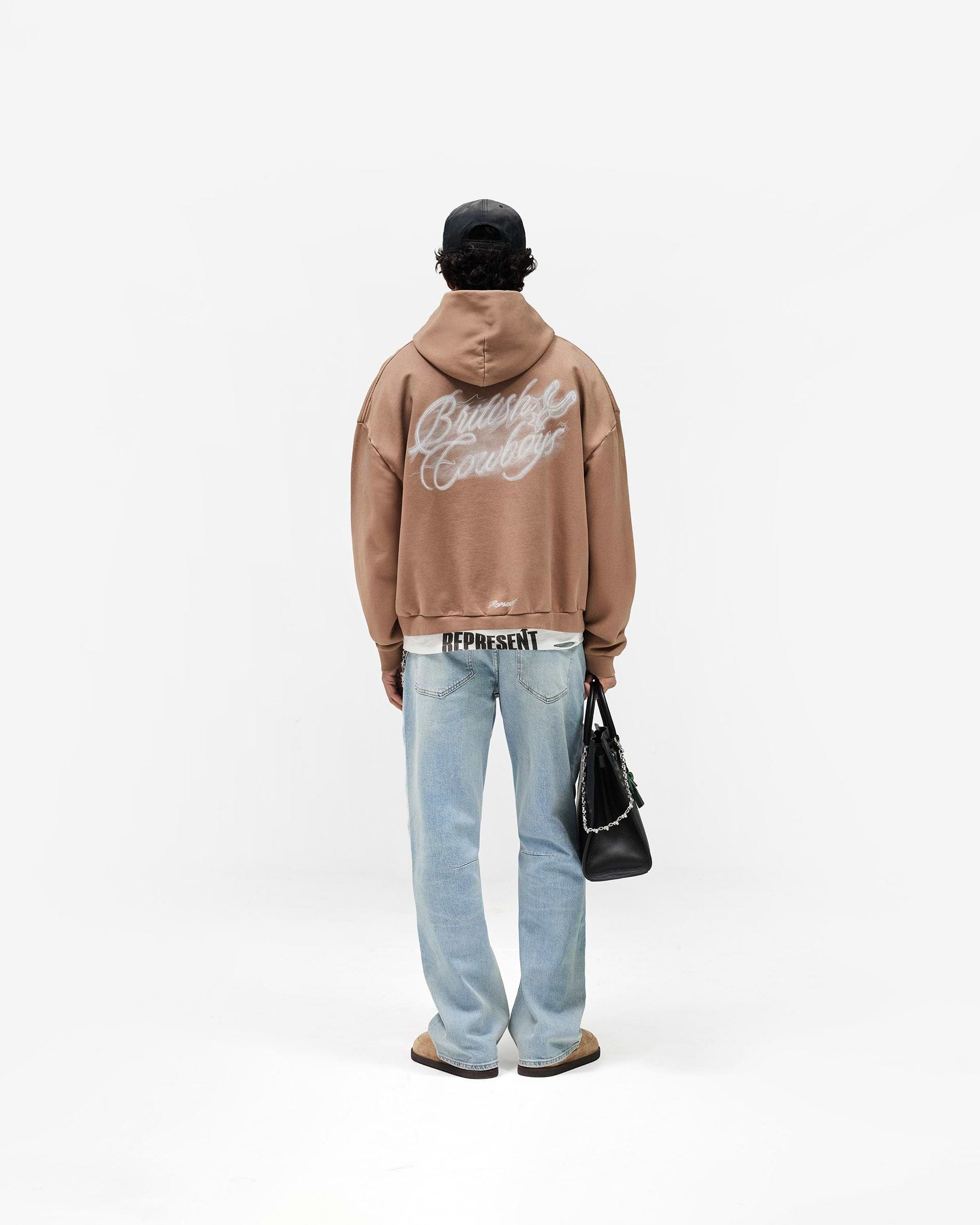 British Cowboys Hoodie - Dusty Brown