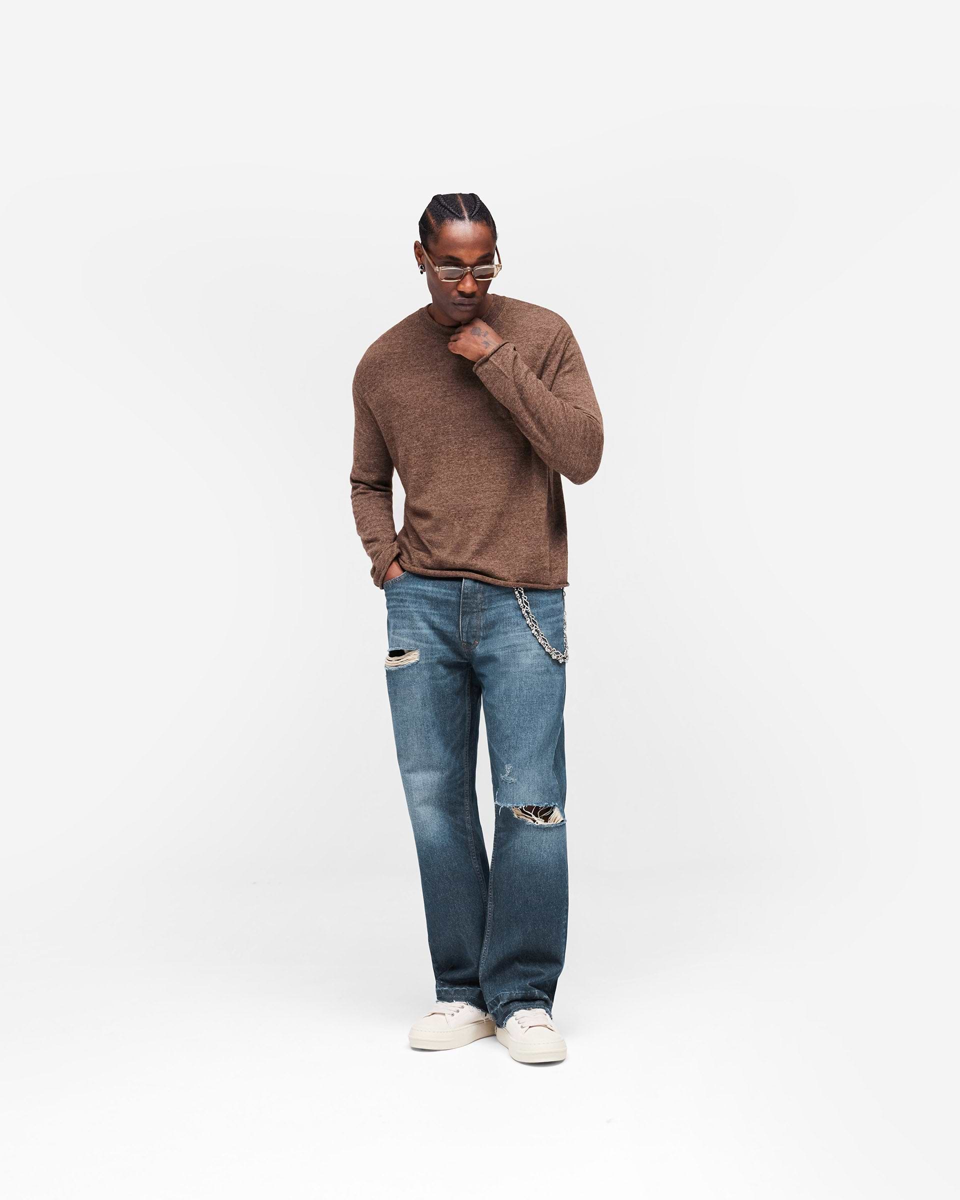GH Knitted Long Sleeve Top - Espresso