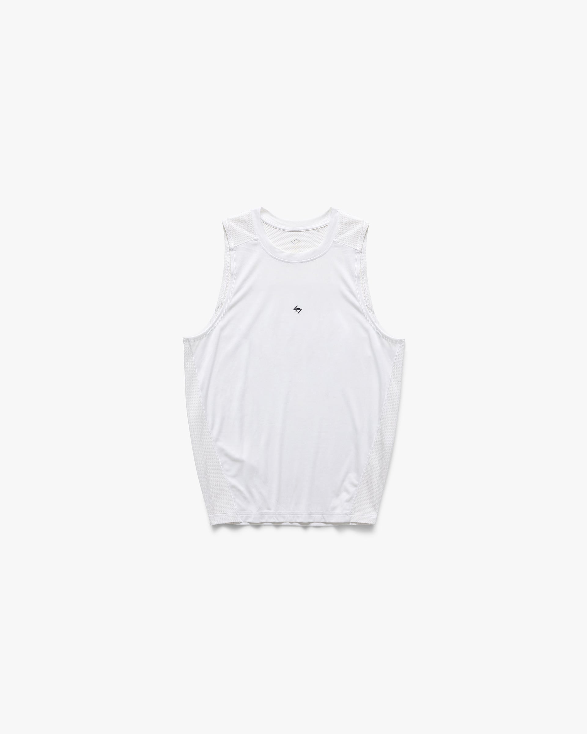 247 Numbers Vest - Flat White