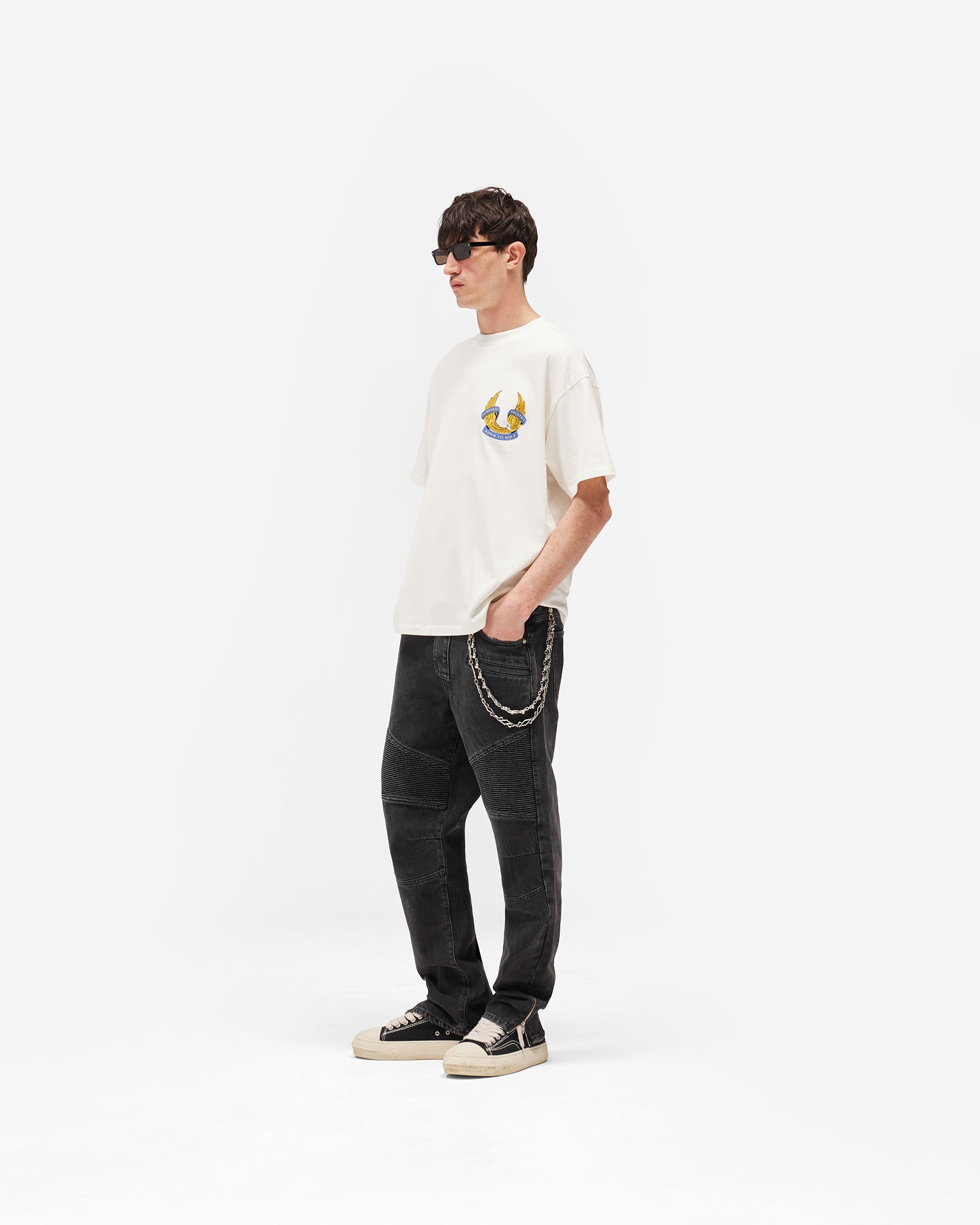 Represent X Belstaff Biker Denim - Vintage Grey