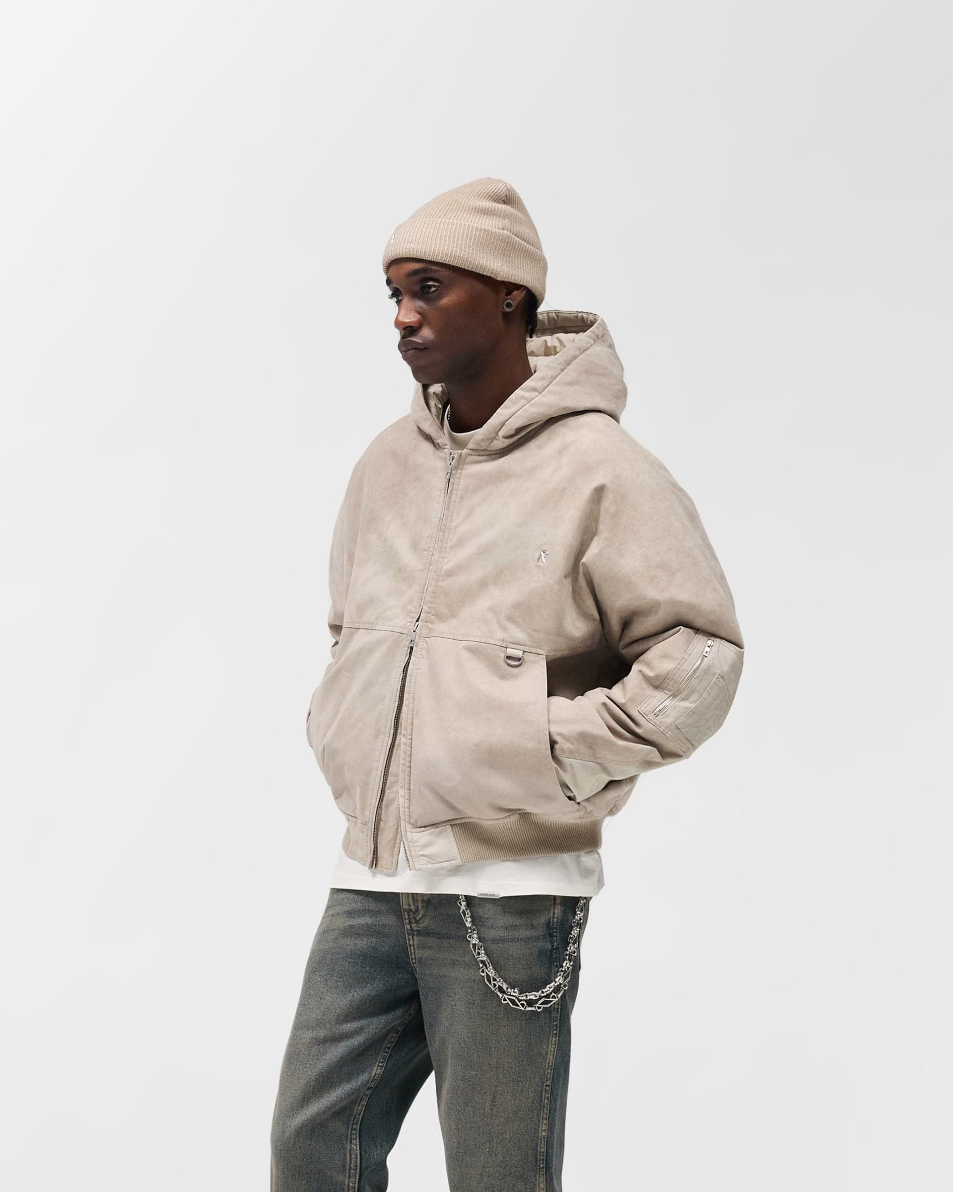 Hooded Bomber - Beige